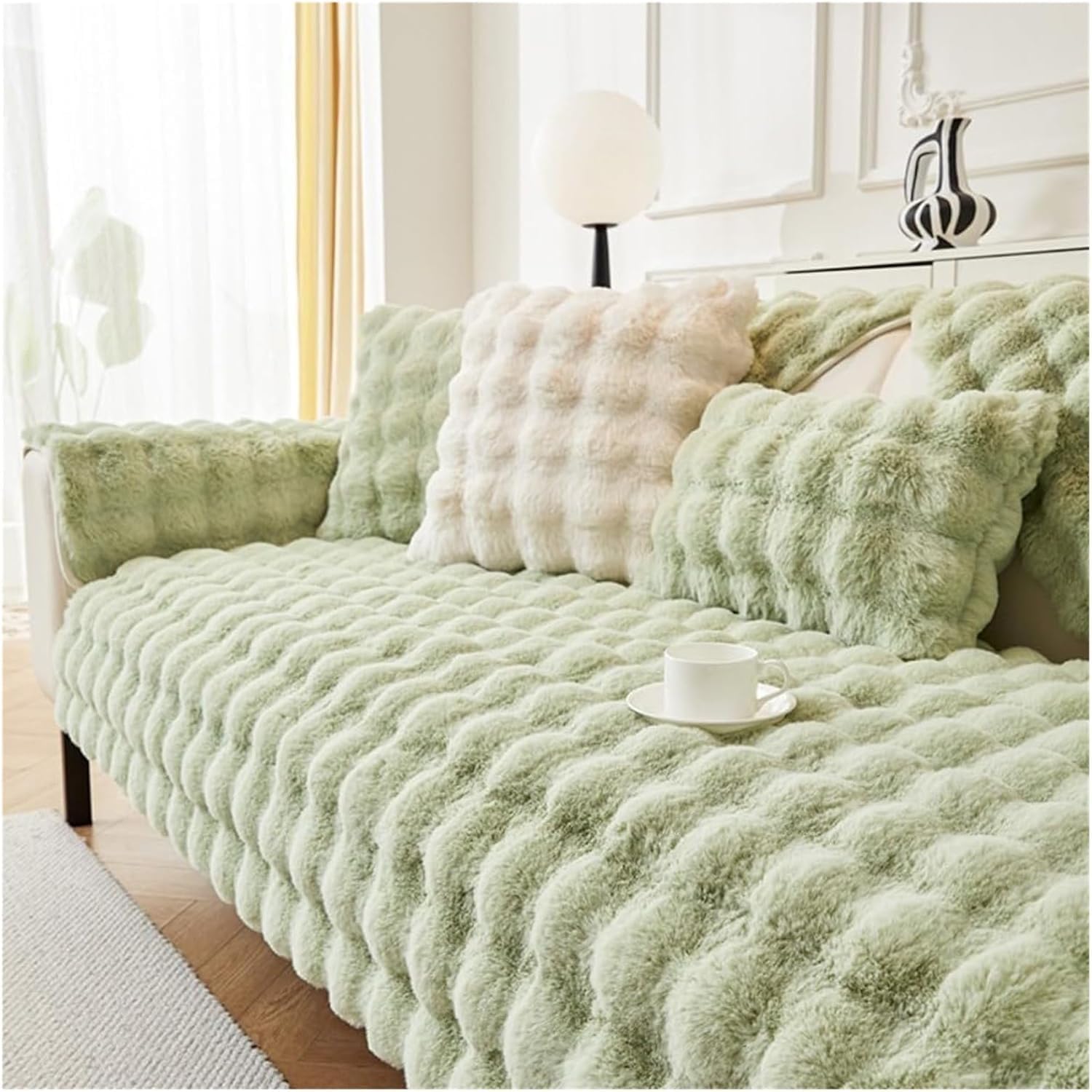 JvFbjLF Soft Plush Washable Sofa Cover For Living Room Use Comfortable Furniture Protection 90x120cm