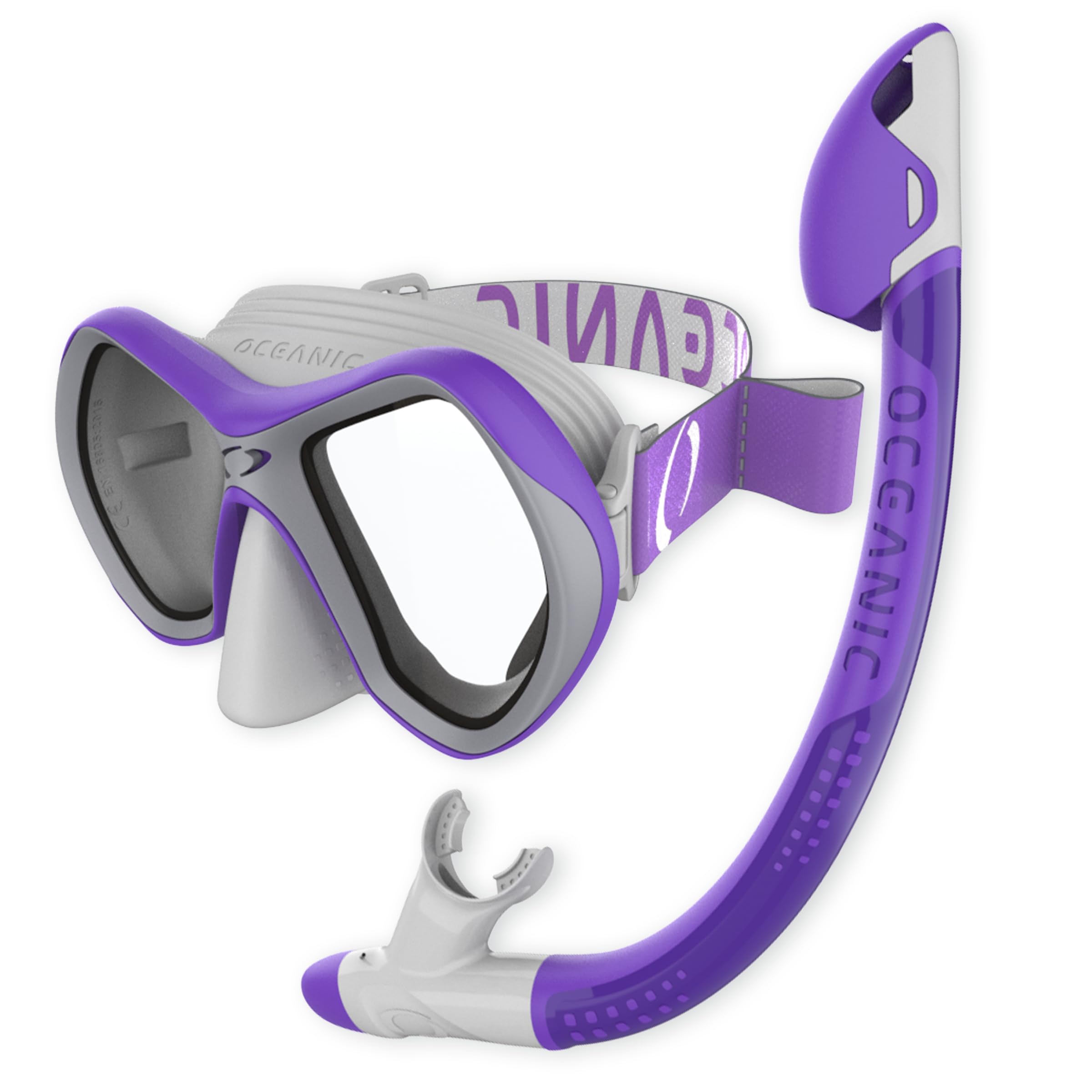 Oceanic Pro-01 JR Schnorchel-Kombination, Violett