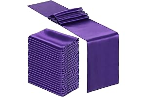 Purple Runners for Tables - Bencailor 12" x 108" Satin Table Runners...