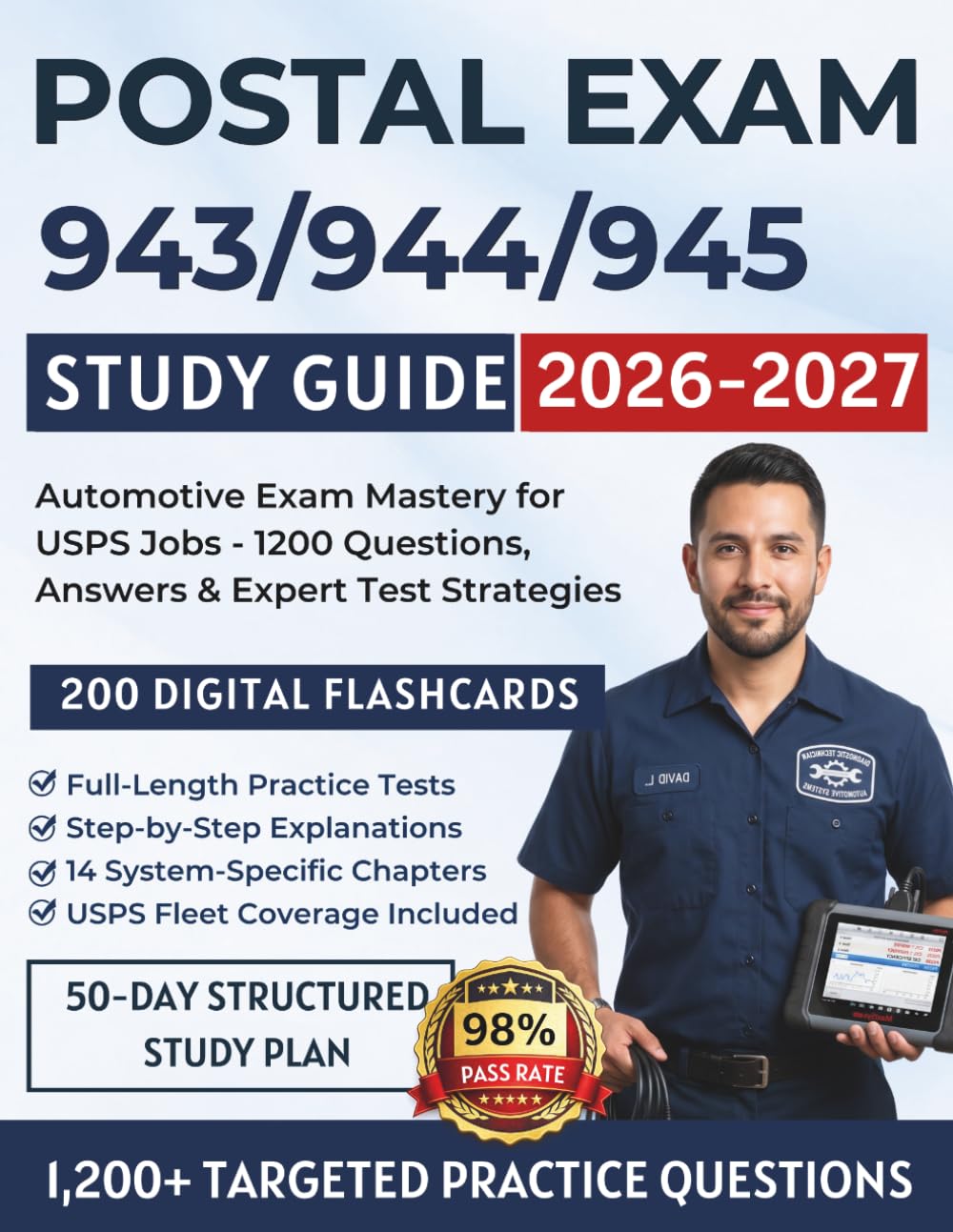 Postal Exam 943/944/945 Study Guide 2026-2027: Automotive Exam Mastery for USPS Jobs - 1200 Questions, Answers & Expert Test Strategies
