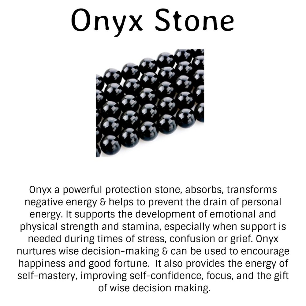 Luxuria Crystal & Onyx Stones Bracelet Jewellery