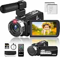 Amazon | ビデオカメラ4K動画4400万画像数YouTubeカメラ ウェブ