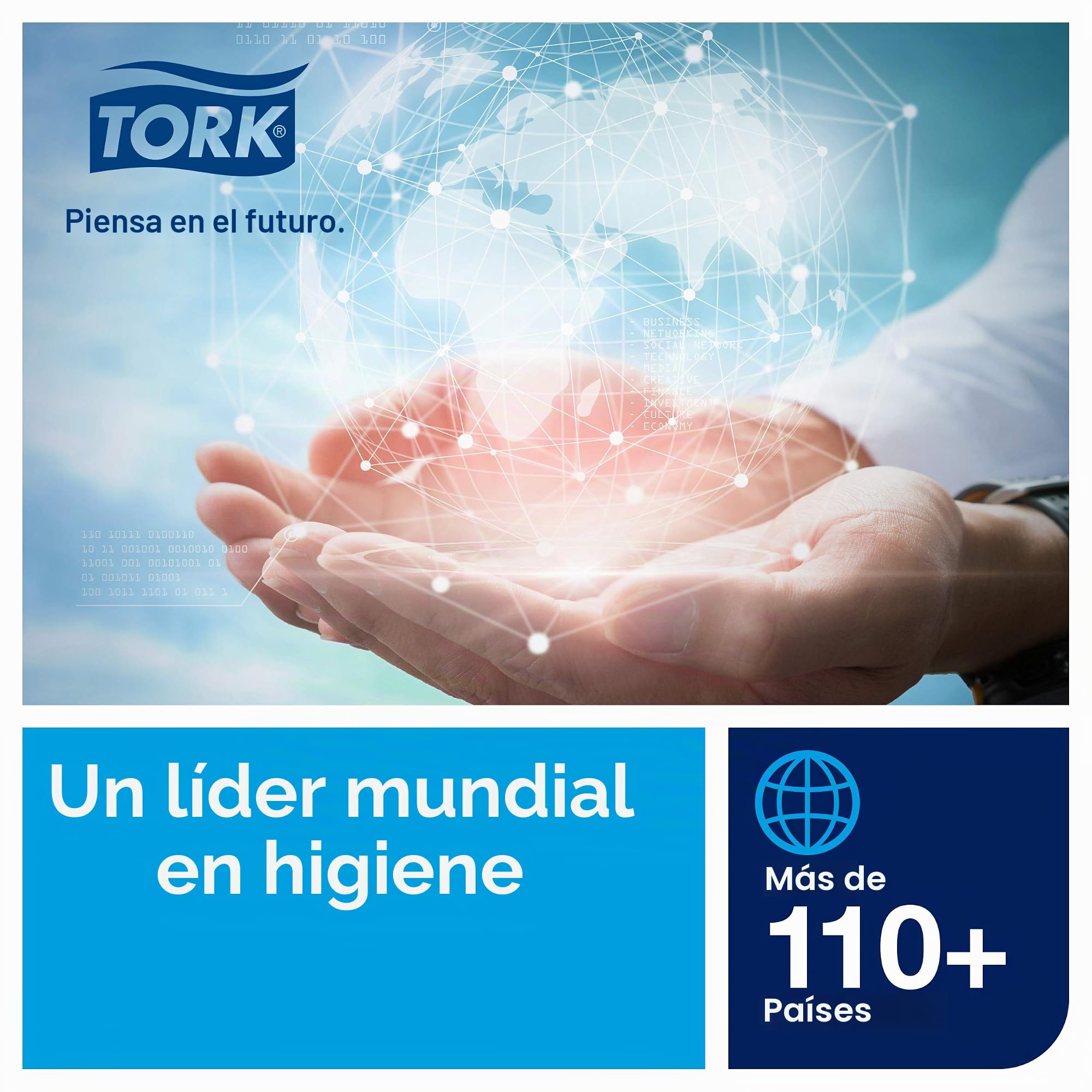 Tork Xpress Multifold Paper Hand Towels 150300 - H2 Universal Folded Hand Towels for Dispenser - Large, Economic, 2-Ply, White - 21 x 160 Sheets