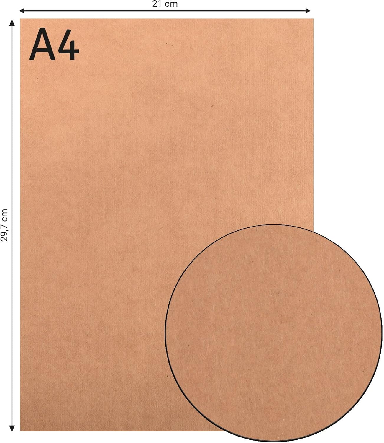 Florence Kraft Paper Cardstock - A4-20 Sheets - 300 GSM - Smooth Brown Craft Paper for Plain Cards and Envelopes, Scrapbooking, Invitations and Card Making