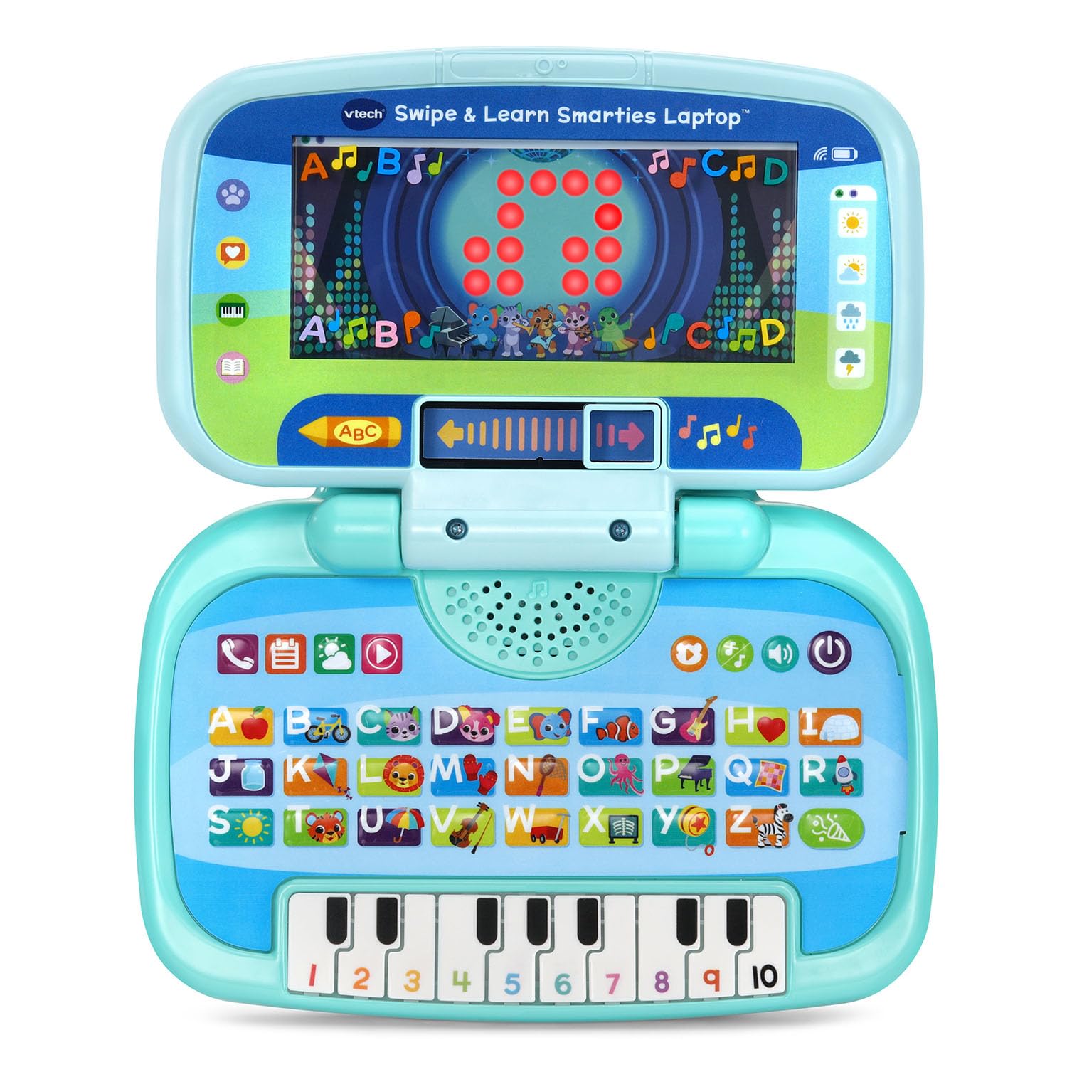 VTech Swipe and Learn Smarties Laptop, Blau