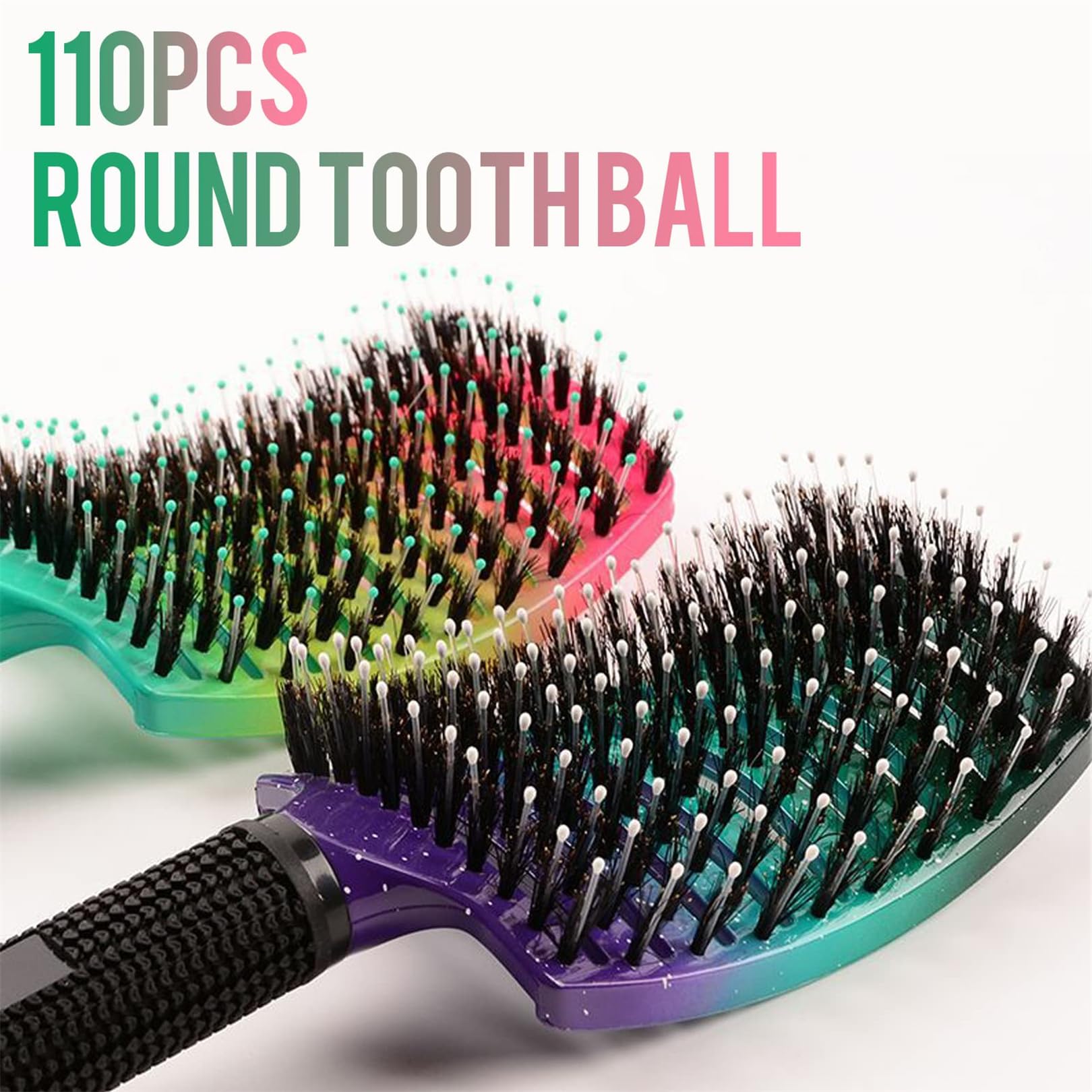 Pop Magic Detangling Hair Brush for Women and Kids Detangle Boar Bristle Paddle Hair Brush Detangler for Blow Drying Wet Hair - Image 3