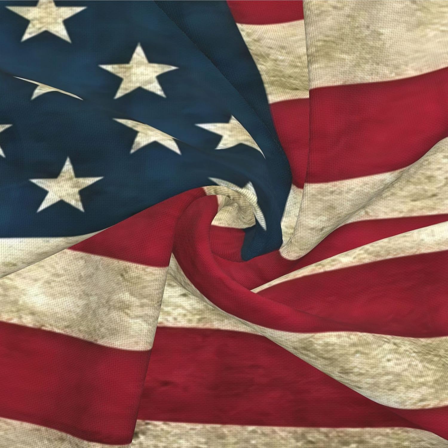 American Flag Imitation Linen Pillowcase -2 Sets, Fashionable Home Decoration, Used for Sofas, Gardens, beds