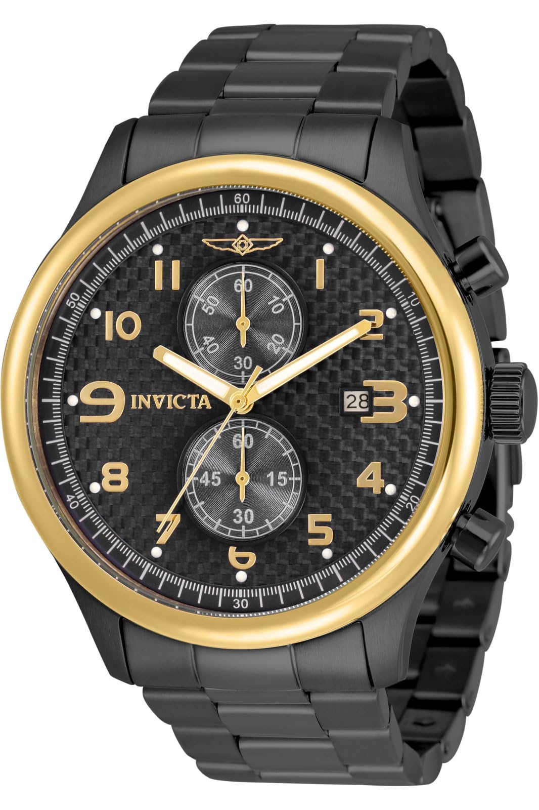 Invicta Stainless Steel Specialty Analog Black Dial Men Watch - 34000, Black Band (B09D8GH4CQ) Amazon Price History, Amazon Price Tracker