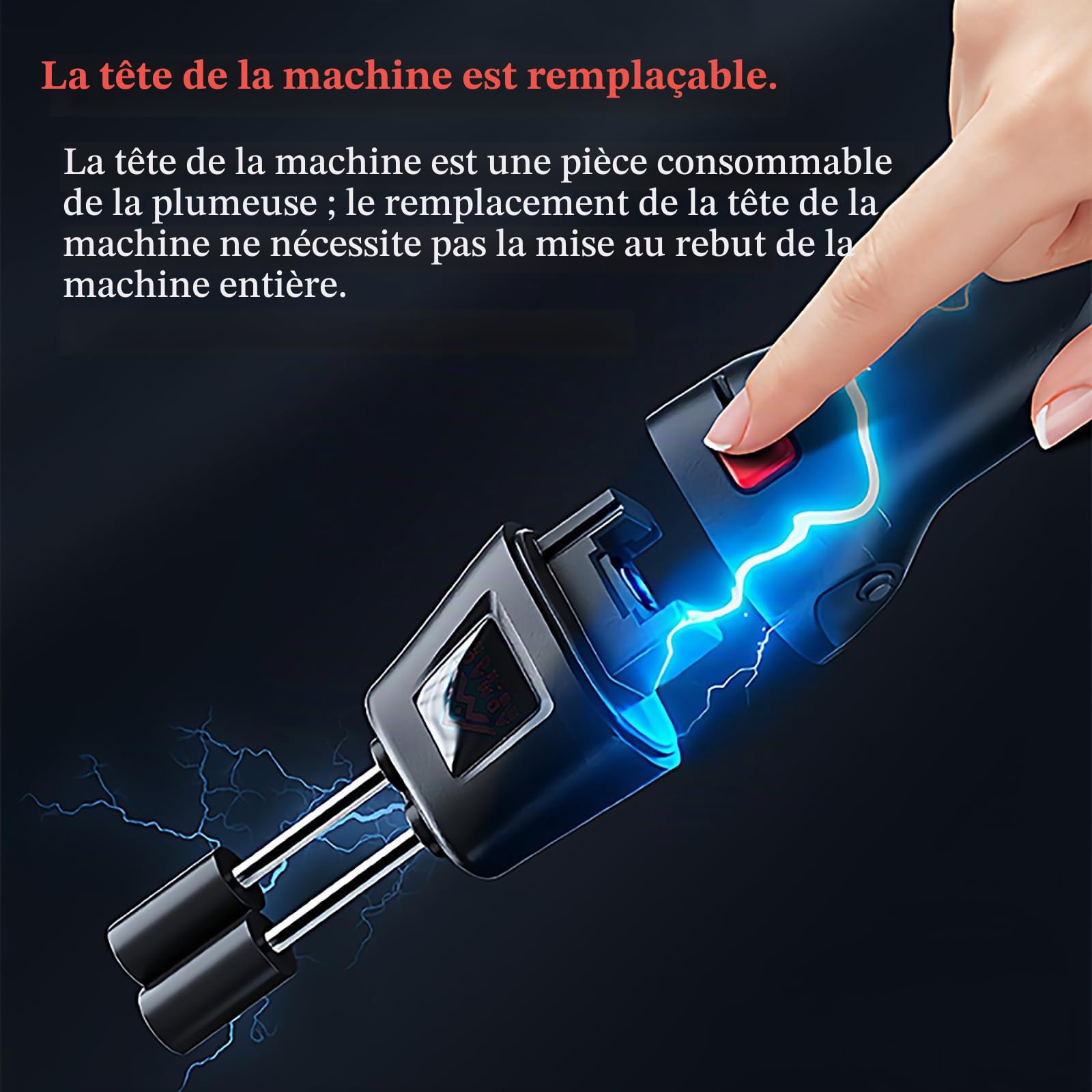 Plumeuse Électrique pour Volailles, Machine À Plumer Les Volailles Domestiques, Rechargeable Et sur Secteur, Tête Interchangeable, Convient Aux Poulets, Canards, Oies Et Porcs.