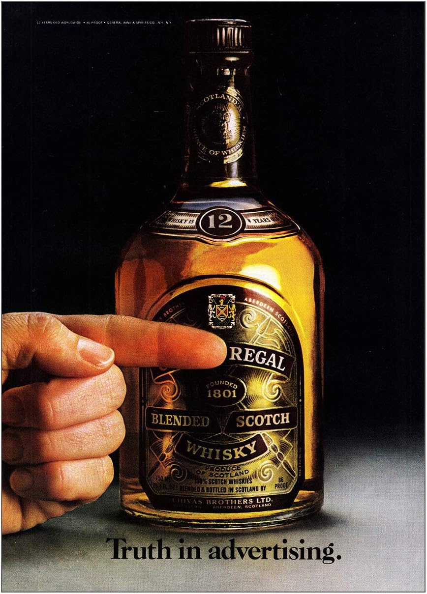 RelicPaper 1980 Chivas Regal: Truth in Advertising, Chivas Print Ad