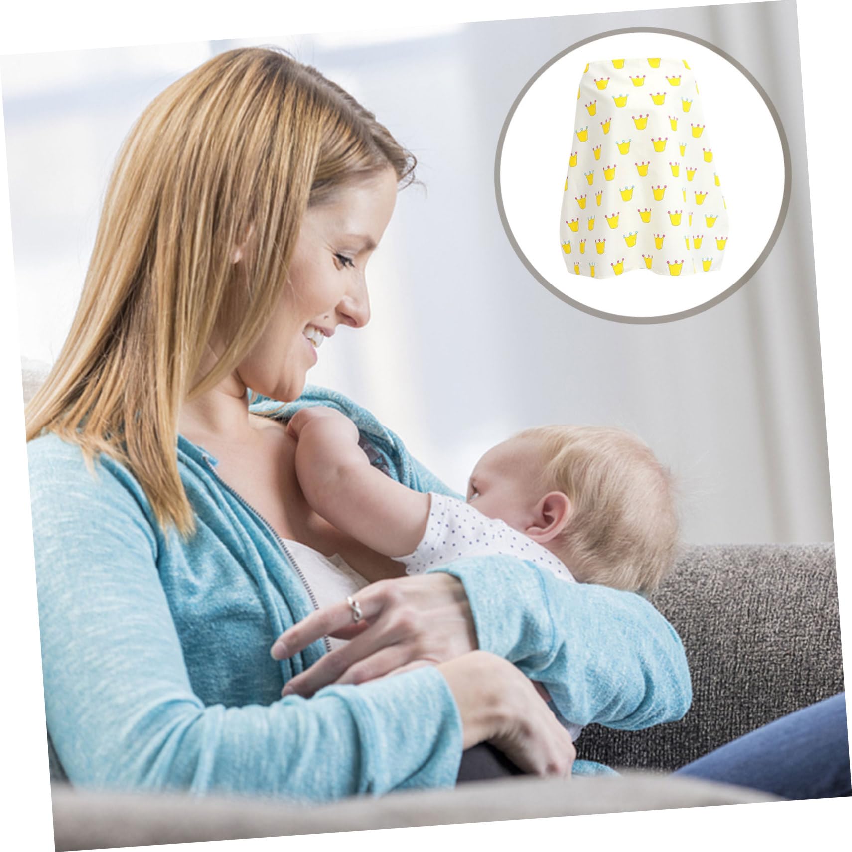 VICASKY 3pezzi Copertura Per Allattamento Cotone Strisce Scarf Per Allattamento Multifunzionale Copertura Per Passeggino Stile Casual Per Uso Esterno e Viaggi