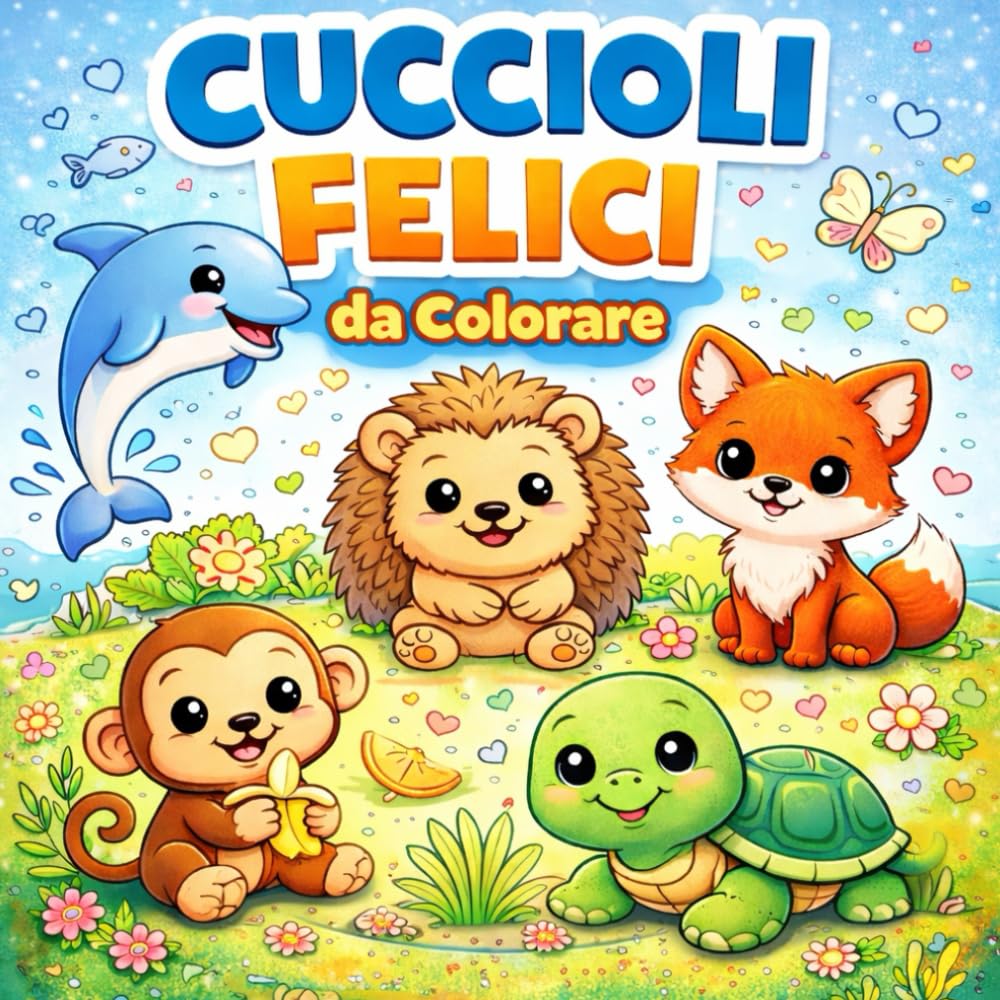 Cuccioli Felici da Colorare
