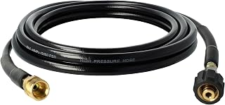 vhbw Manguera de extensión 5 m compatible con Kärcher K 4.99 M T 250, K 4.99 M plus T 300 hidrolimpiador con conexión de rosca M22 x 1,5, negro