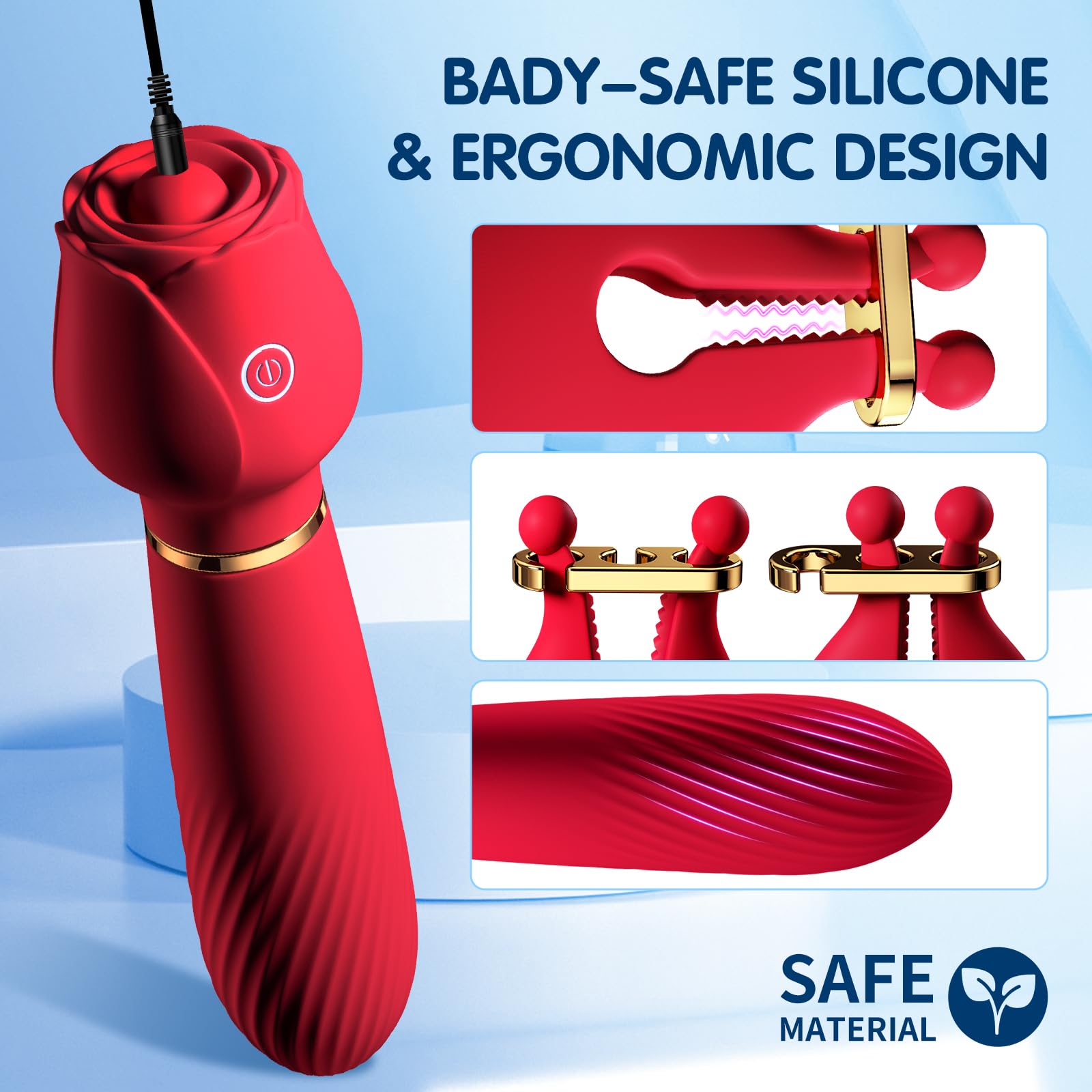 Amazon.com: Vibrator Nipple Clitoral Sex Toys - 2 in 1 Rose Nipple Toys G Spot Wand Vibrators for Women with 10 Strong Vibration, Rechargeable Adult Sex Toys Nipple Clamps Stimulator for Women Amazon.com: Vibrator Nipple Clitoral Sex Toys - 2 in 1 Rose Nipple Toys G Spot Wand Vibrators for Women with 10 Strong Vibration, Rechargeable Adult Sex Toys Nipple Clamps Stimulator for Women