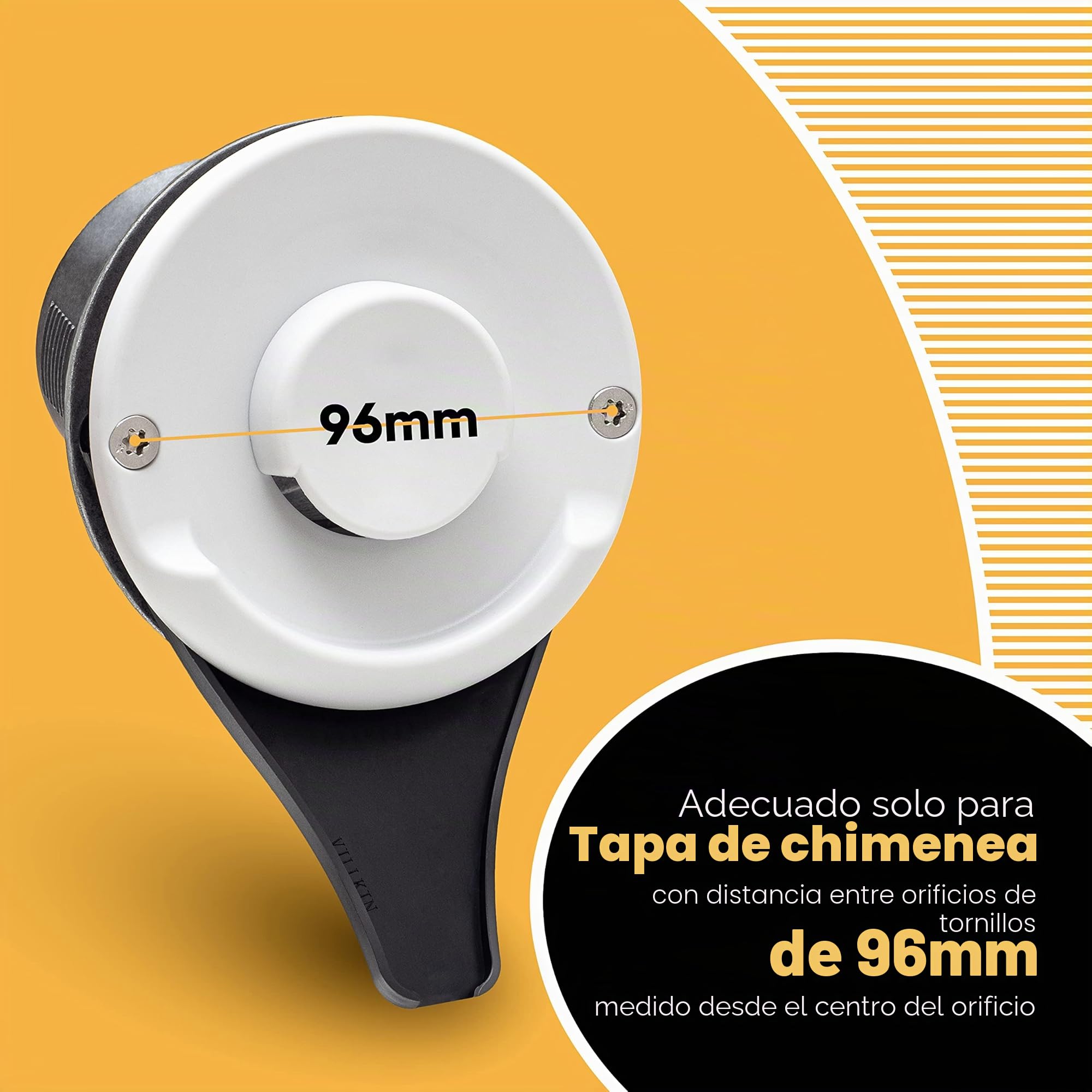 Villkin - Desagüe de condensación (2 unidades) para autocaravana compatible con calefacción Truma (distancia entre orificios de 96 mm) – Desagüe para cubierta de chimenea de caravana
