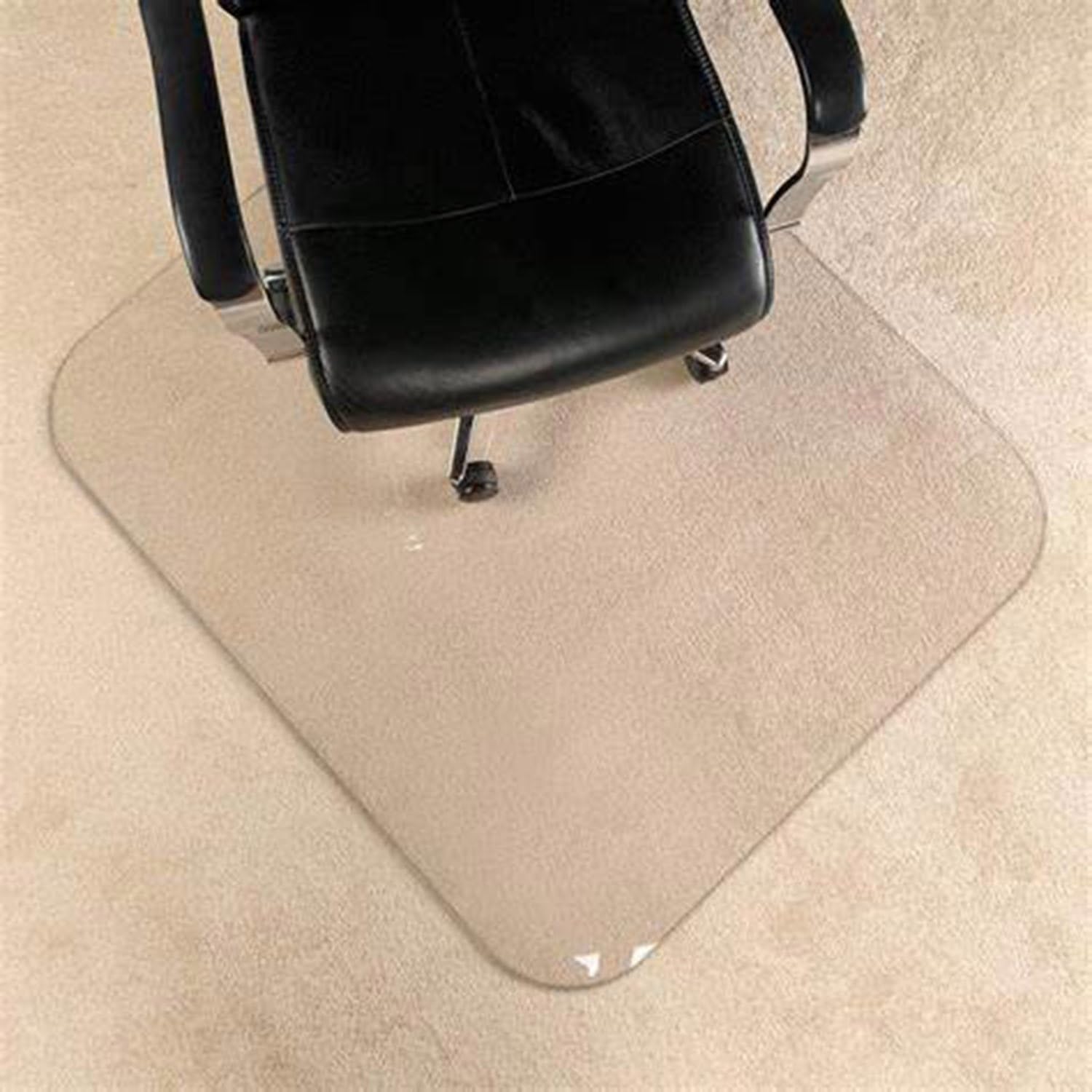 Mat Clear Office Chair Mat for Hard Floors, Transparent Hard Floor Protector, Large Floor Protection Mat, 40x80 90x110 150×220cm Carpet Protector, Wood/Tile Protection Mat 1.5mm Thick ( Color : Clear