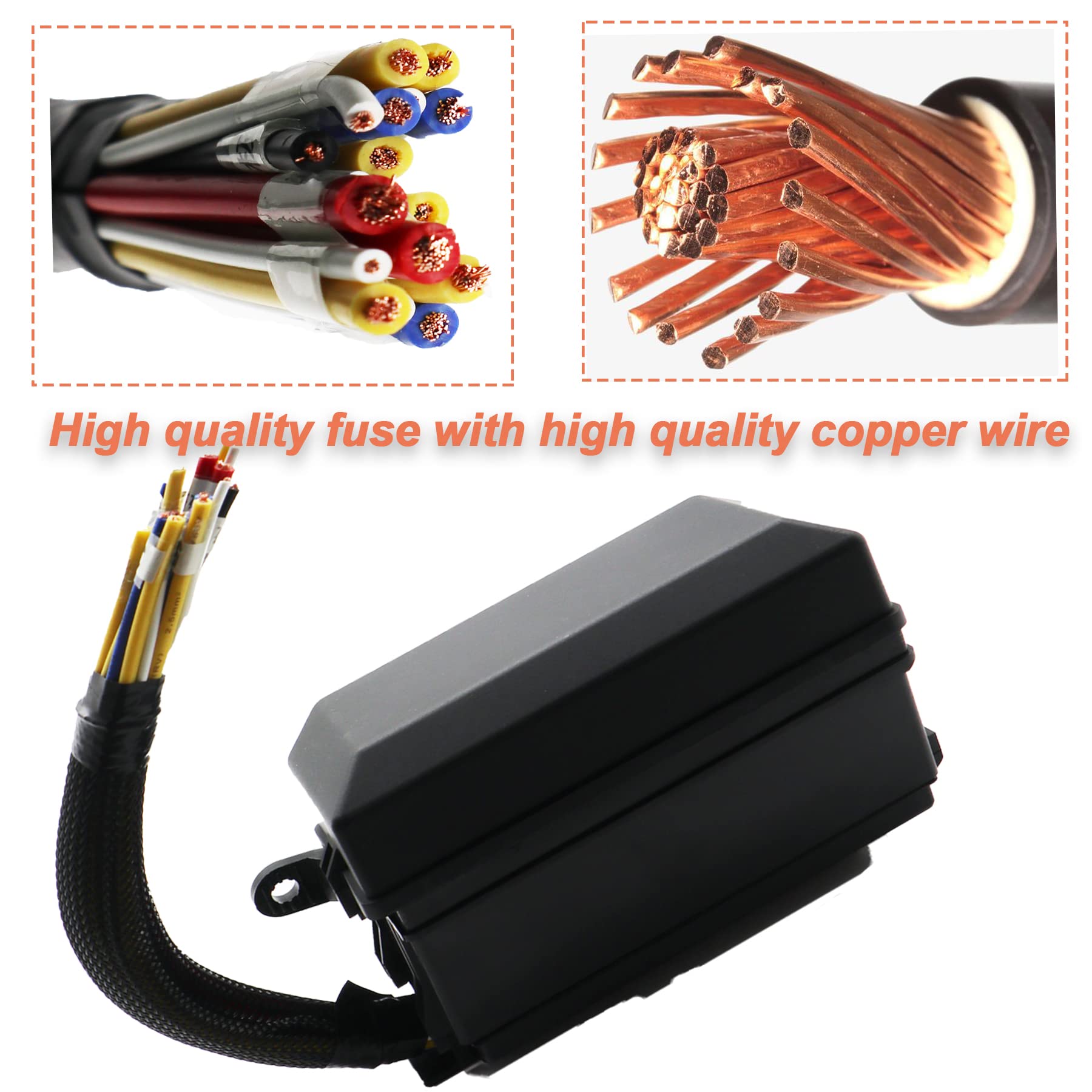 Amazon.co.jp: LEKZIETU12V リレーヒューズボックス 配線済み 自動車用