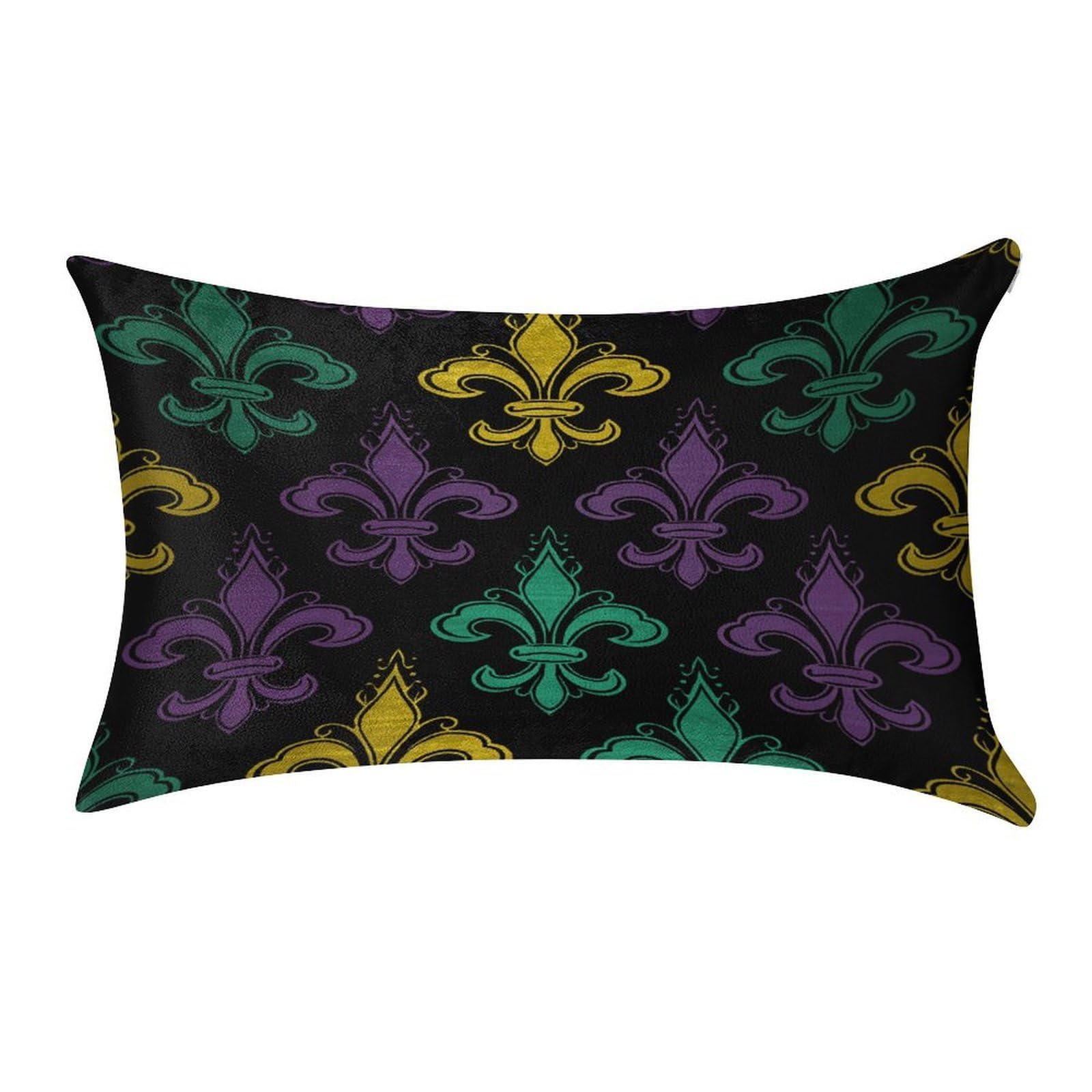 Btcowzrv Style 3D Fleur De Lis Mardi Gras Pillow Cover Pillow Case Pillowcase