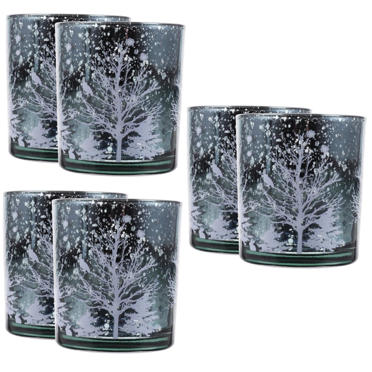 6 Piezas Portavelas De Cristal Portavelas Candelita Portavelas De Escritorio De Navidad Vela Cónica Vela De Boda Decoración para Mesa Decoración Navideña Velas De Mesa Vidrio Cabilock