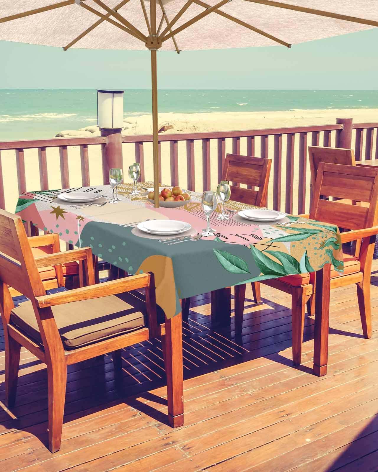 ARTSHOWING Bohemian Outdoor Tablecloth 52