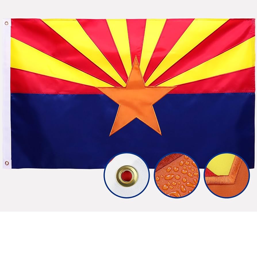 Amazon.com : Double Sided Arizona State Flag 3x5 Outdoor The