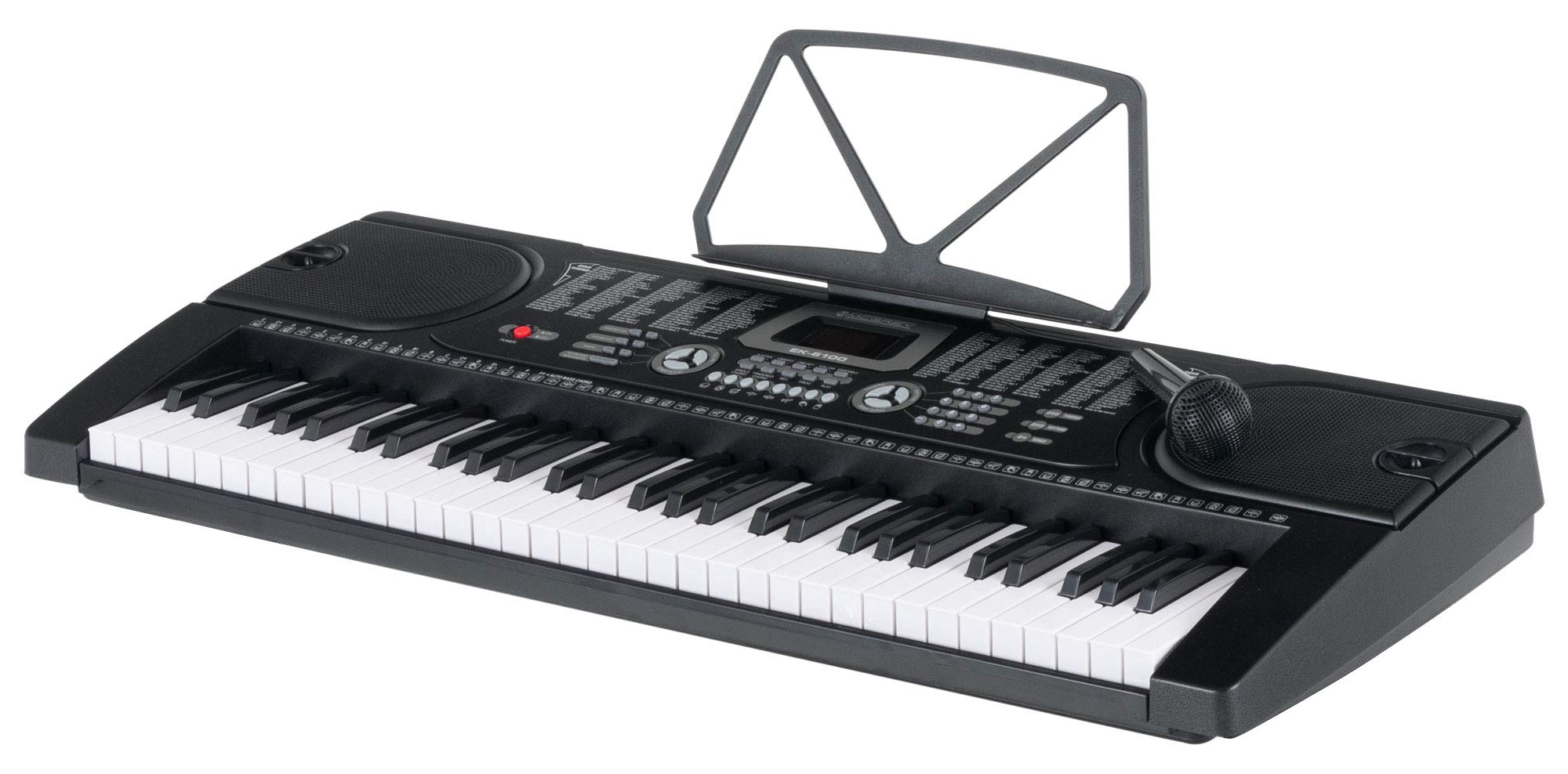 McGrey EK-6100 Keyboard Safety Fix Set, Einsteiger-Keyboard mit 61 Tasten | LC-Display, 255 Sounds, 255 Rhythmen, 24 Demo Songs, 8 Drumssounds, Effekte: Vibrato, Sustain, Aufnahmefunktion, Sync, 9 kg