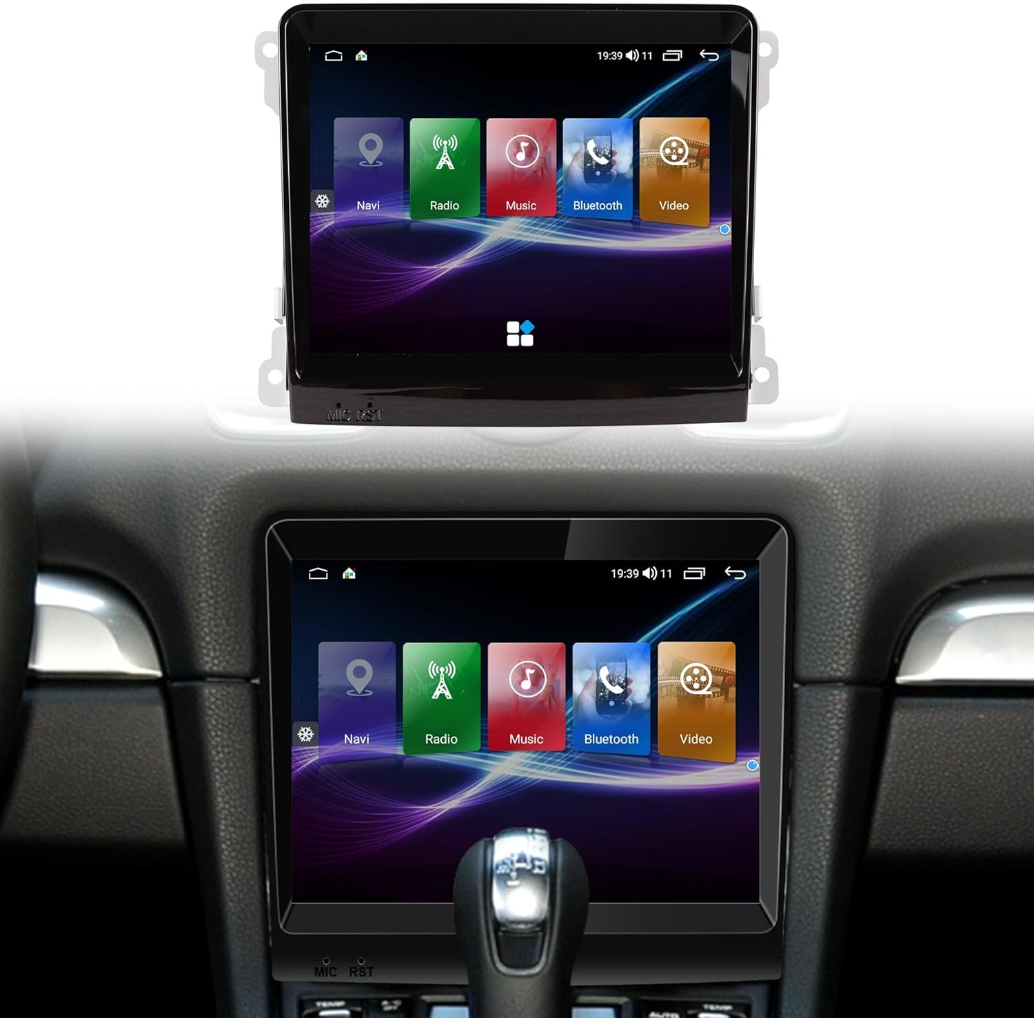 Radio for Porsche Cayenne 2011-2015 CRD3.1: 256G Car Stereo Android System Head Unit with Bluetooth AM FM Wireless Carplay Auto for Turbo GTS, 8.4" Aftermarket Touch Headunit Screen with Backup Camera