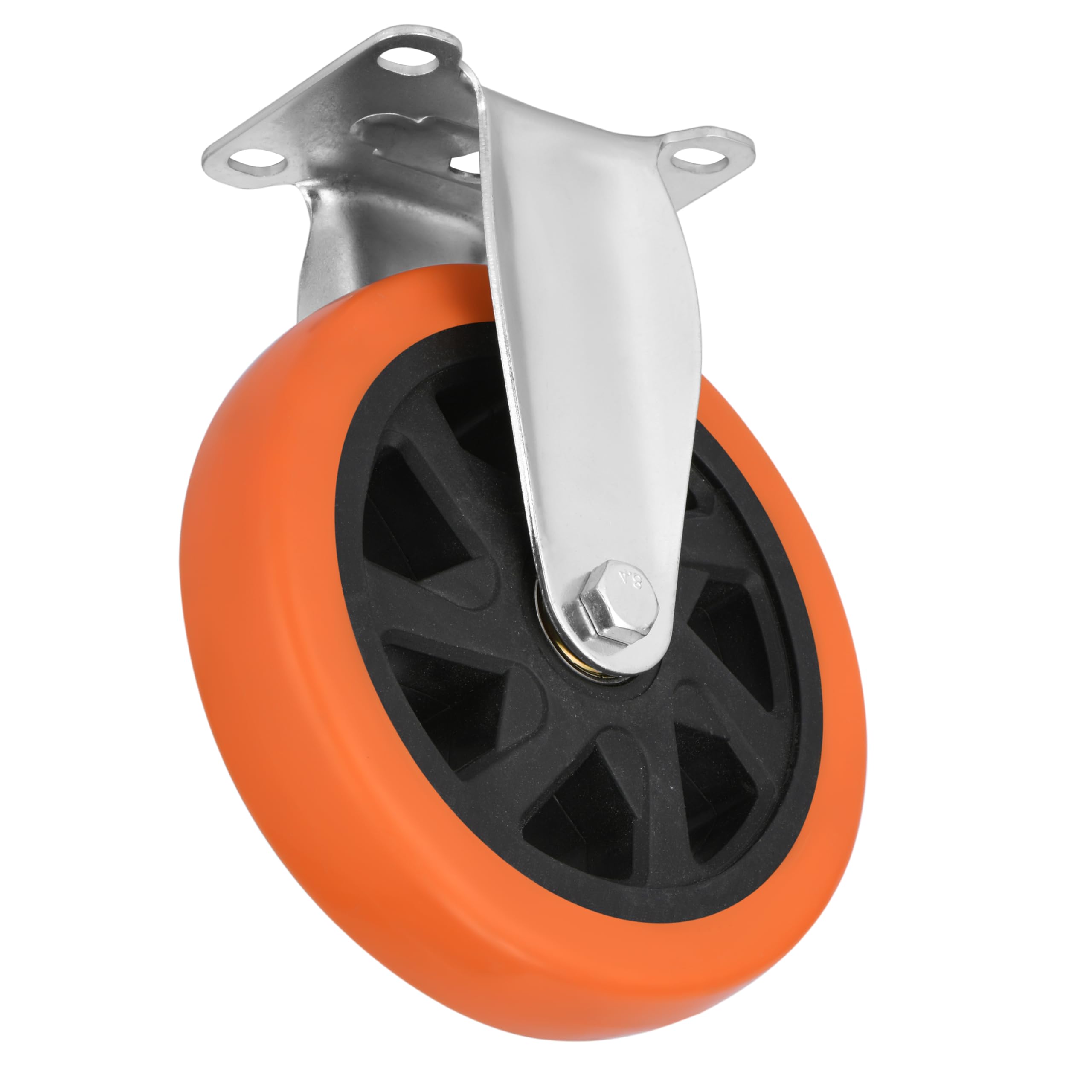 Set di 4 ruote piroettanti da 5 pollici (2 fisse, 2 girevoli), ruote piroettanti a 360 gradi con cuscinetti a sfera, portata 2400 libbre, ruote per mobili, banco da lavoro, carrello, carrello