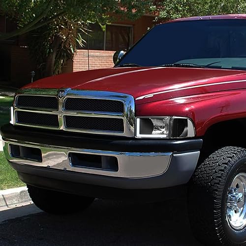 Vista 37 de DNA MOTORING Par de faros delanteros estilo OE + luces de esquina compatibles con 94-02 Ram, blanco, HL-OEM-DR94-4P OE-Blanco Claro