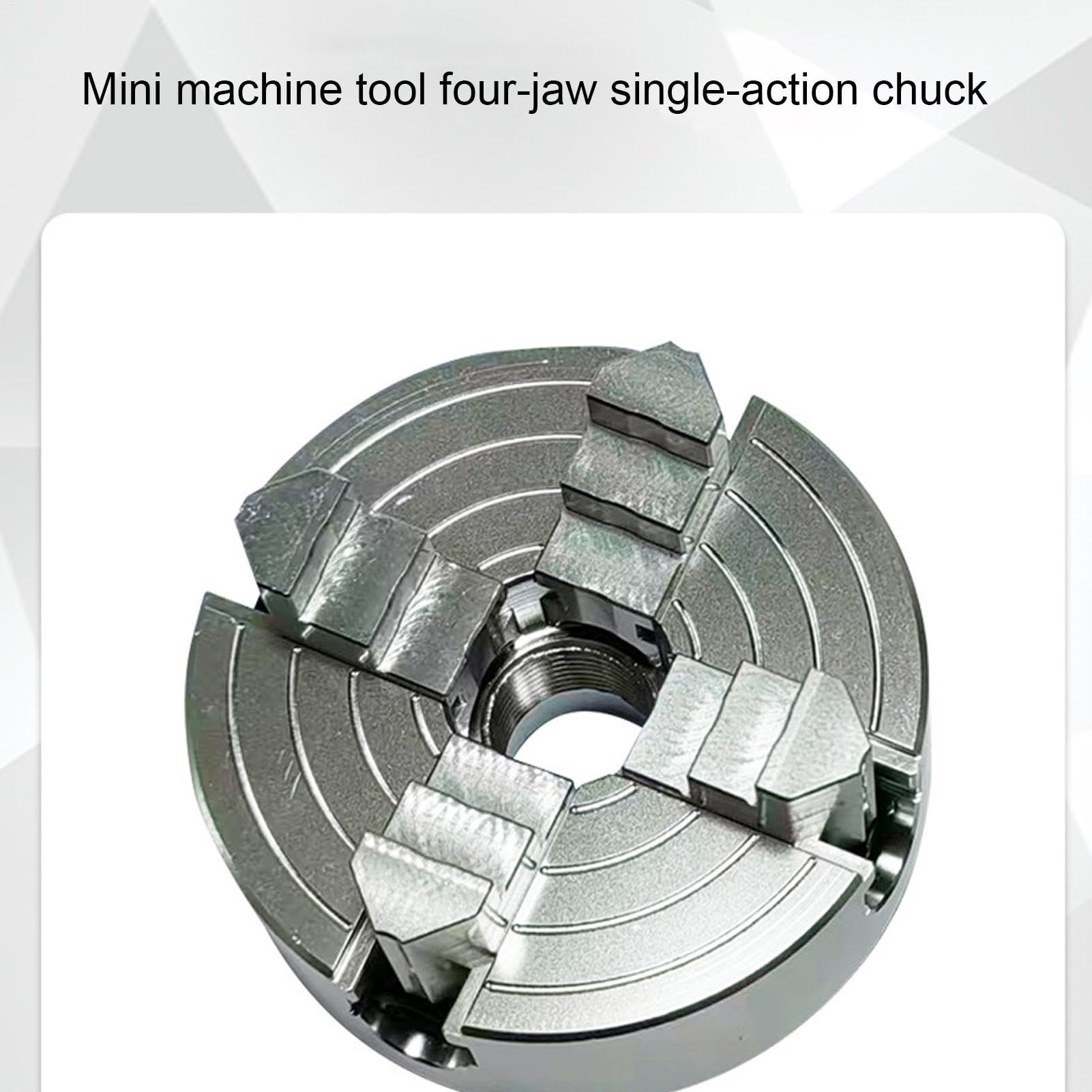 mandrino a griffe, Mandrino Autocentrante Materiale Principale HT300 Intervallo Di Serraggio Tra 5-80 Mm Con Viti Di Fissaggio Per Tornio Per Legno Metallo