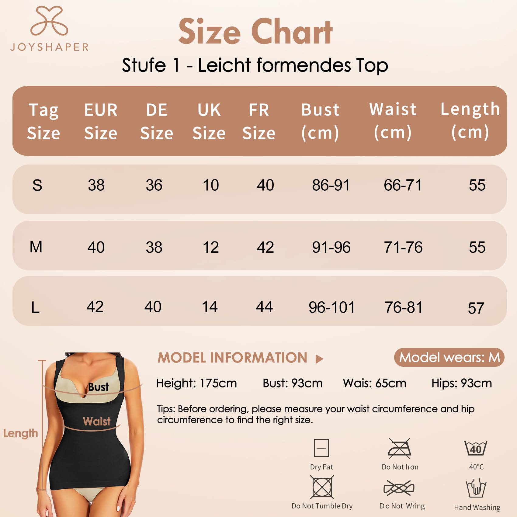 Joyshaper Shapewear damski podkoszulek top pod biustem, bez szwów, wyszczuplający brzuch, podkoszulek z szerokimi ramiączkami, modelujący top na ramiączkach, koszulka, czarny, L