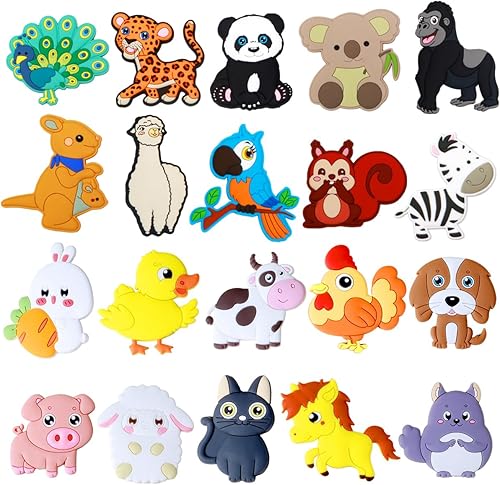 SUPINEEDO Imanes de nevera para niños, lindos animales, imán de nevera para niños pequeños de 1 a 3 años, imanes educativos para nevera, bebé,