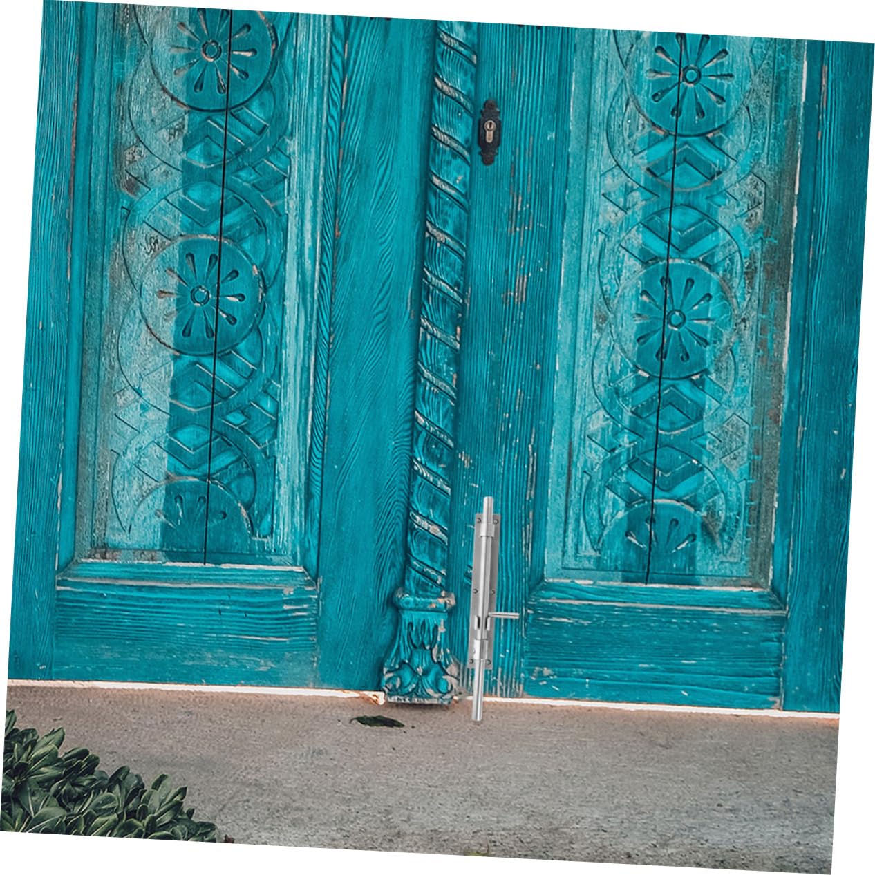 jojofuny Loquet de Porte Robuste en Acier Inoxydable Argenté, Résistant la Casse la Décoloration, 2 Pièces pour Chambres et Salles de Bain, Fixation Facile
