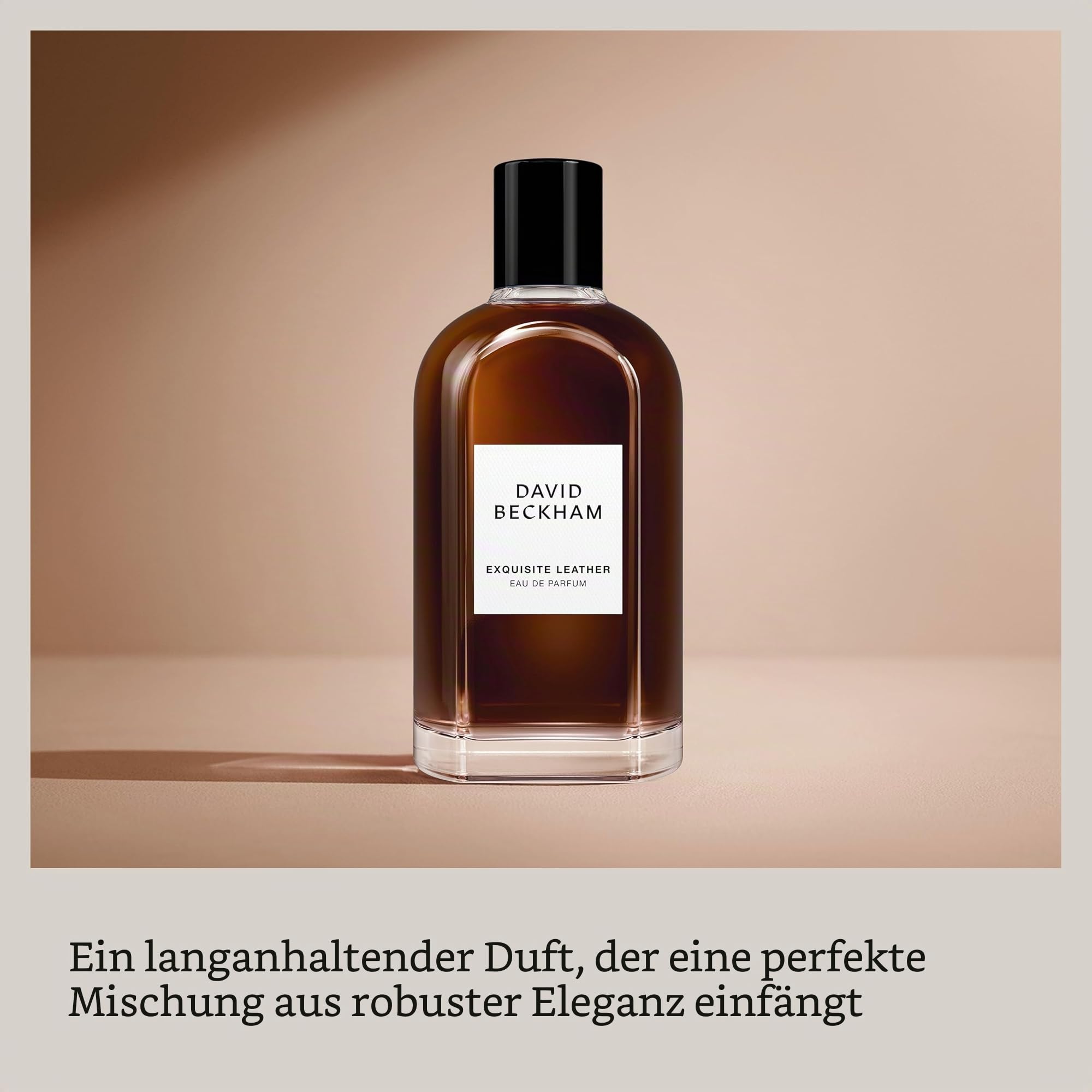 David Beckham Collection, Exquisite Leather, Eau de Parfum für Herren, mit Rauch- und Lederakkord – Duft für Herren, 100 ml