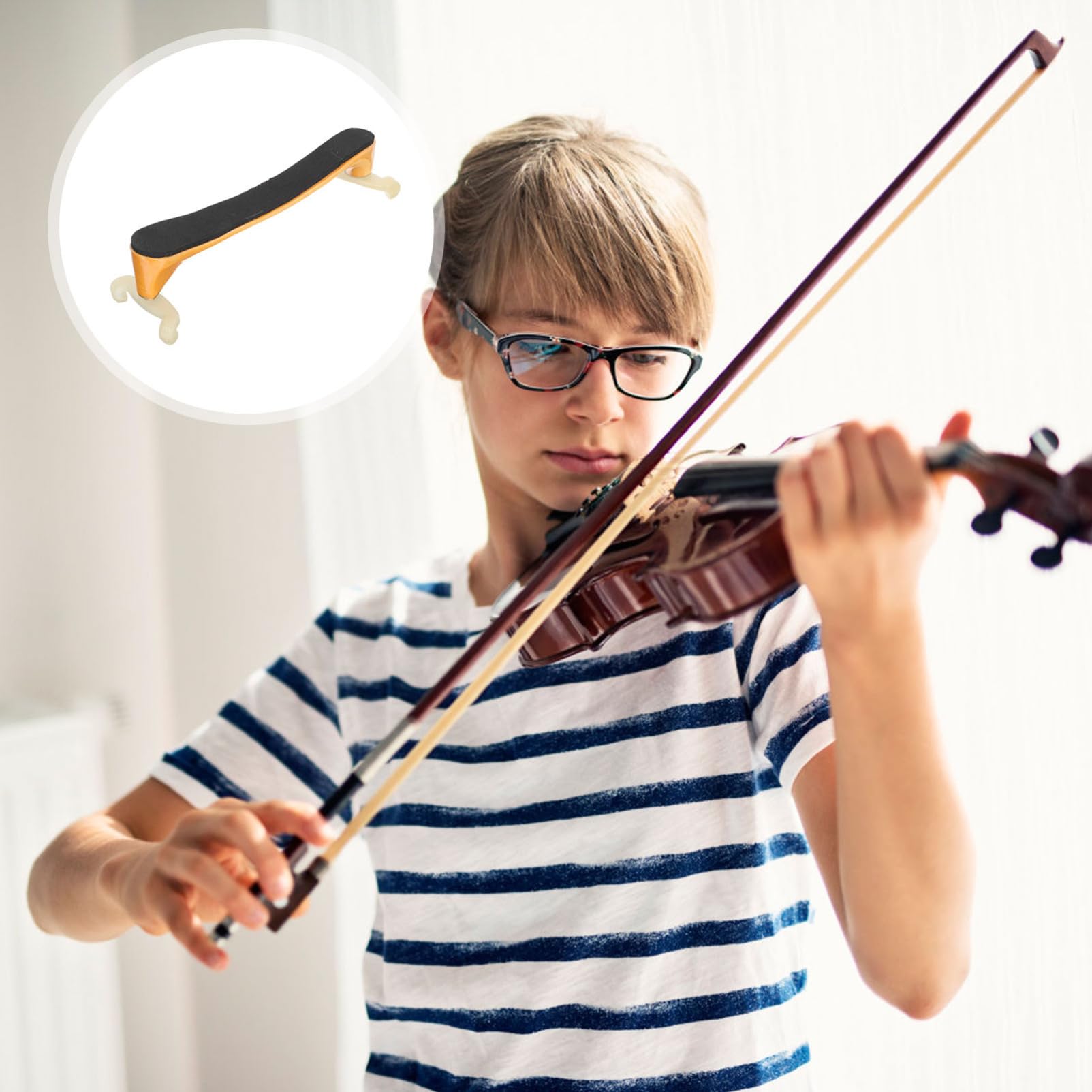Toddmomy Violin Shoulder Rest for Violins Simple Support with Soft Cushion Design for Home and Classroom Use Durable and Comfortable Accessory for Beginners