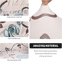 Vista 3 de SearchI Funda Elástica para Silla Club, Fundas Elásticas para Silla Barrel, Fundas Estampadas para Silla Tub, Funda de Elastano Suave para Sillón