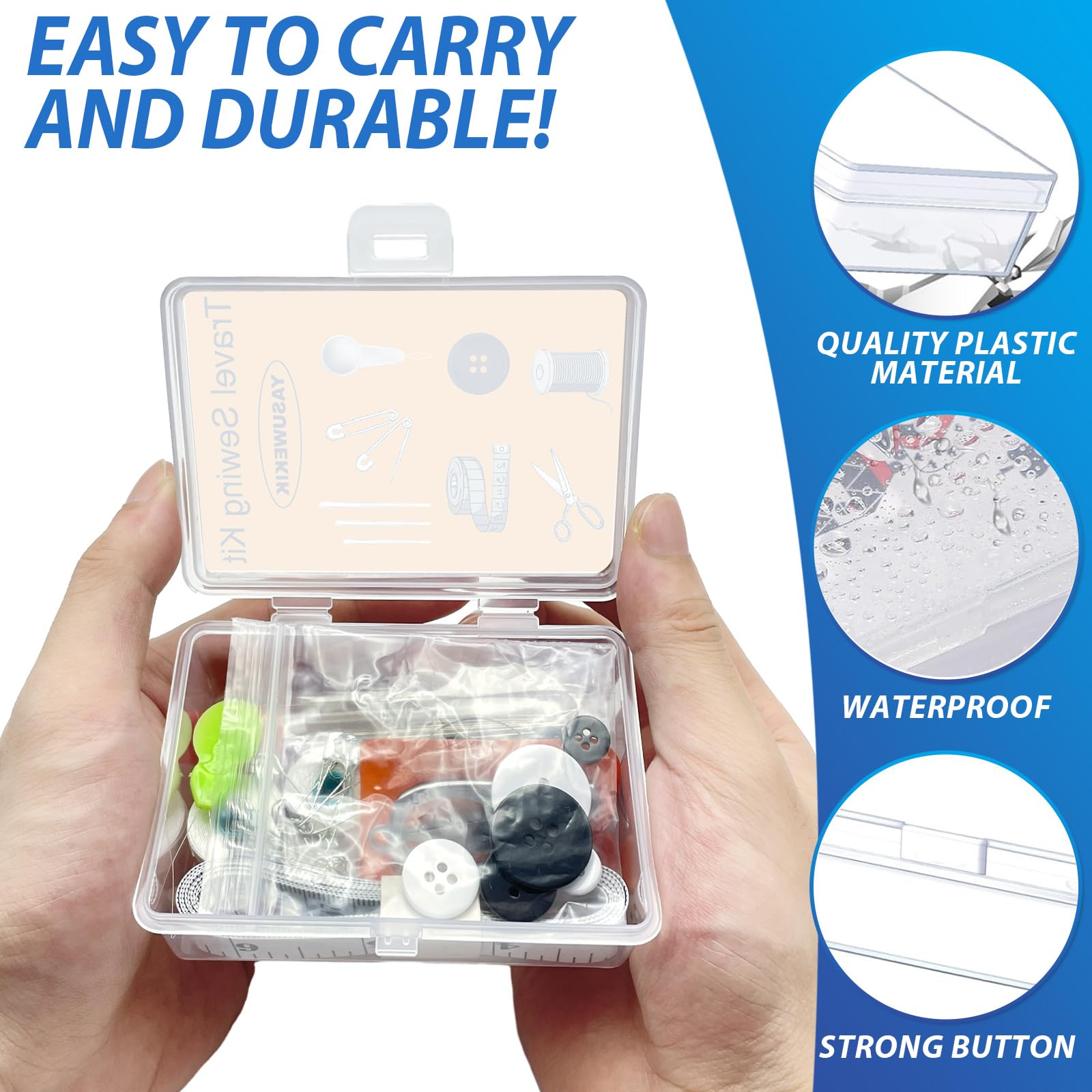yasuwekik 24 piezas mini kits de costura de viaje para niños, artículos a granel, supervivencia al aire libre, kits de costura militar con estuche para operación de boda, caja de zapatos de Navidad,