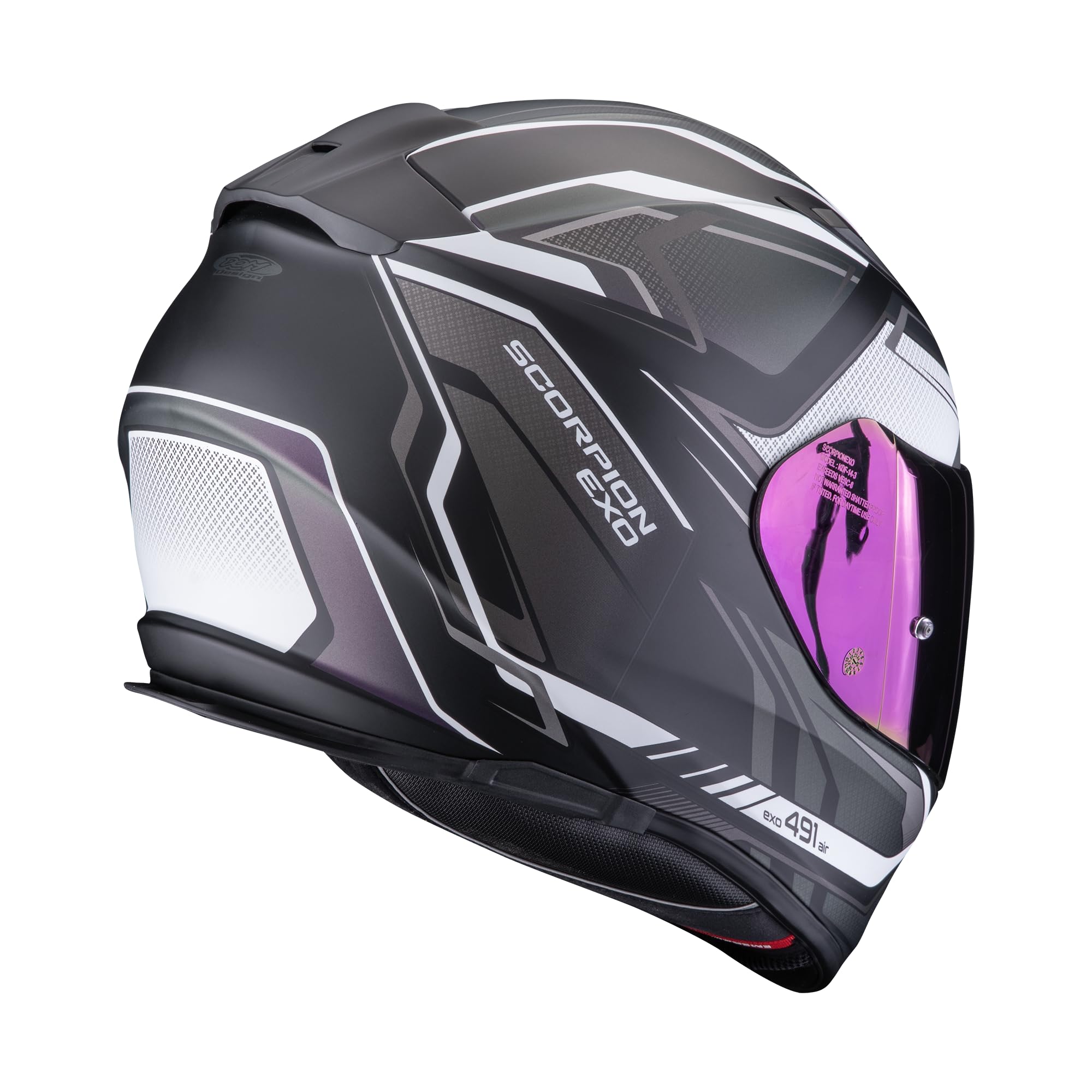 SCORPION EXO-491 ZUMO Nero opaco-Cangiante M