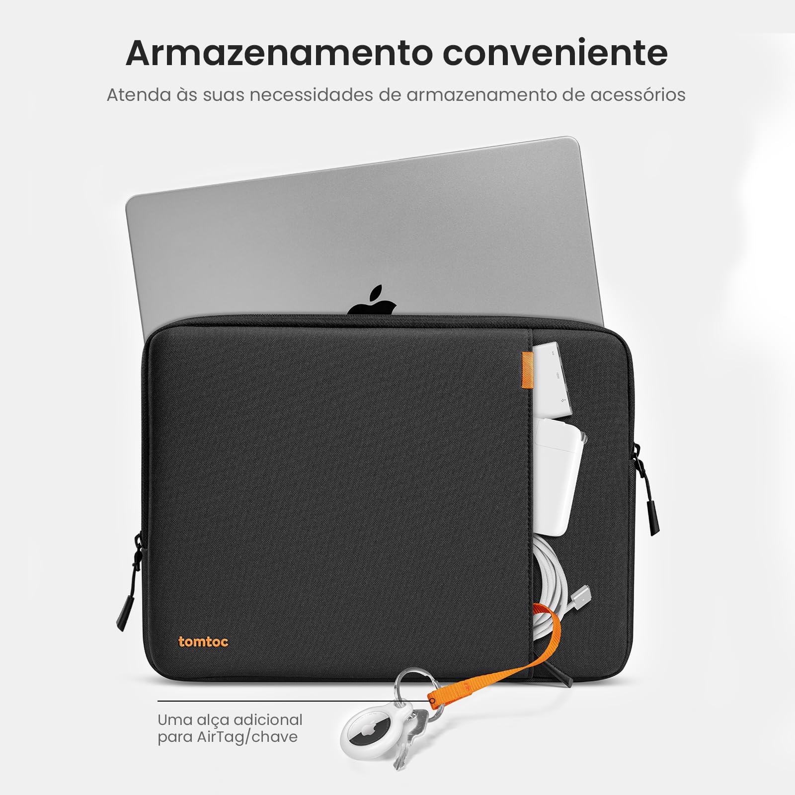 Apple MacBook Air M4 2025 + tomtocケース tomtoc Capa Protetora para Laptop 360° para MacBook Air M4/A3240