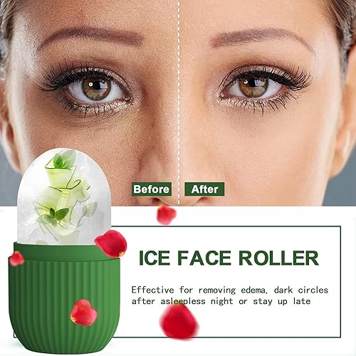 Miniatura 3 de Molde de hielo para cara, rodillo de hielo para cara y ojos, rodillo de hielo facial de belleza, soporte para hielo, alivio de hinchazón,
