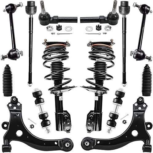 Miniatura 280 de Detroit Axle - 4WD Front End 14pc Kit de suspensión para Ford F-150 F-250 Expedition Navigator, 2 brazos de control superior 2 rótulas inferiores 2