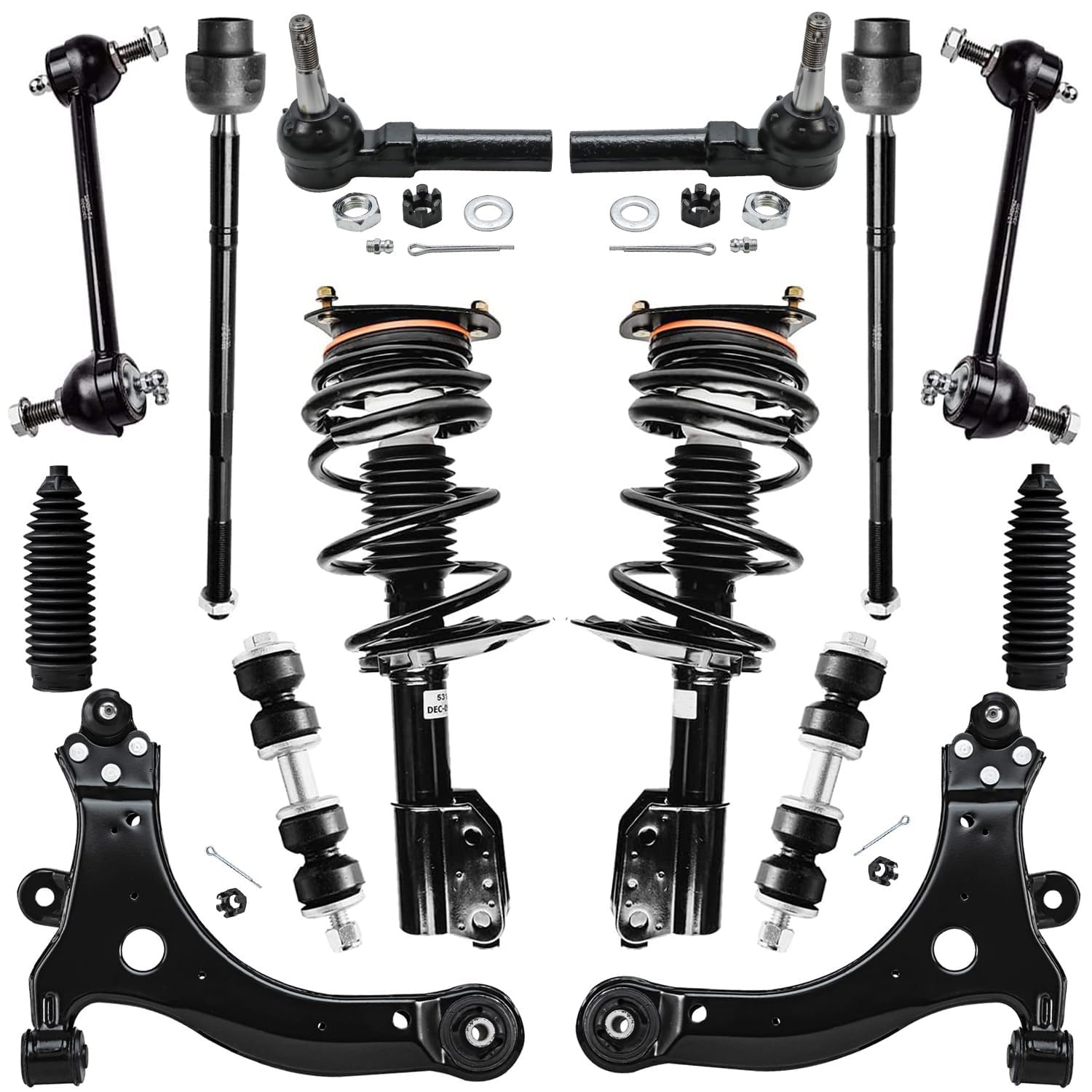 Detroit Axle - 14pc Front End Suspension Kit for Chevy Impala Monte Carlo
