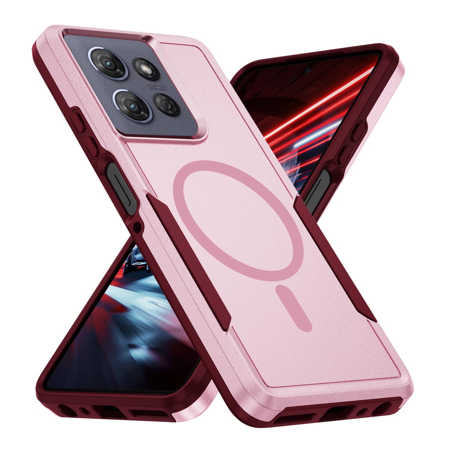 Teayoha for Moto G Power 2025 Case/Moto G Play 2025 Cases,[Compatible with Magsafe] [Military Grade Drop Tested] Shockproof Magnetic Tough Rugged