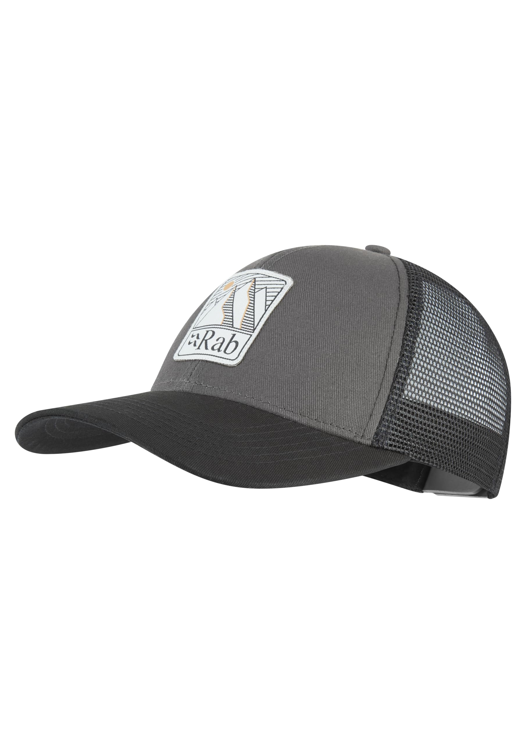Rab Dihedral Badge Cap - Lightweight Breathable Hat for Hiking & Trekking - Graphene/Beluga - One Size