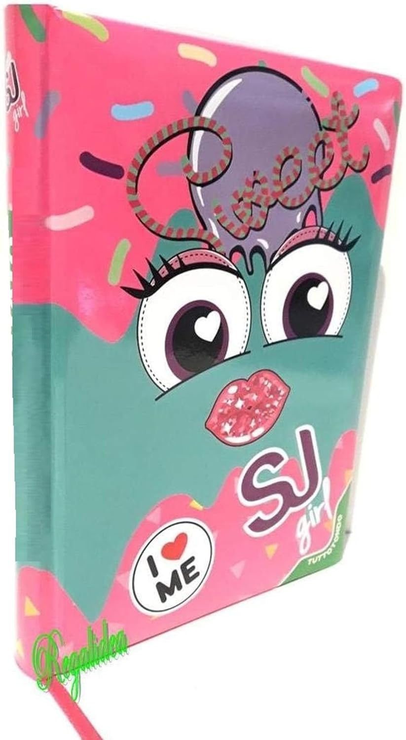 SEVEN. DIARIO Scuola 20x15cm SJ Nuova Collezione Sweet Kiss Bacio 2023