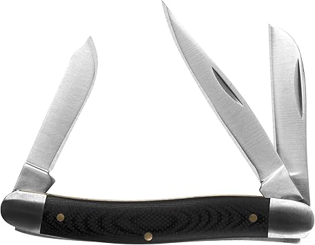 Kershaw Classic Slipjoint Pocket Knives, G10 Handle with Old Time Wood Like Design, 1, 2, and 3 Blade Versions