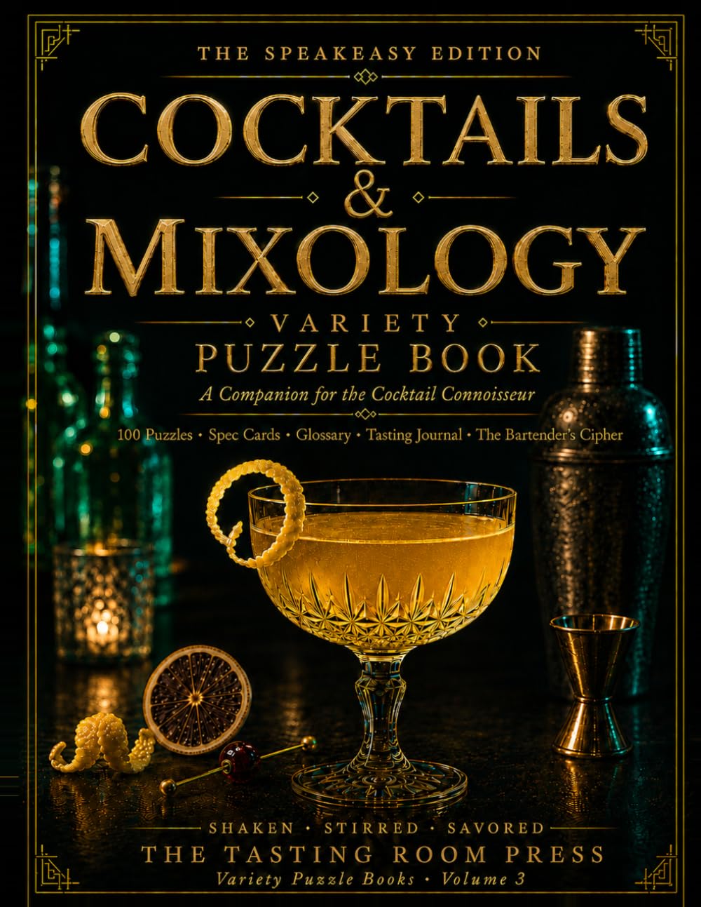 Cocktails & Mixology Variety Puzzle Book: A Companion for the Cocktail Connoisseur