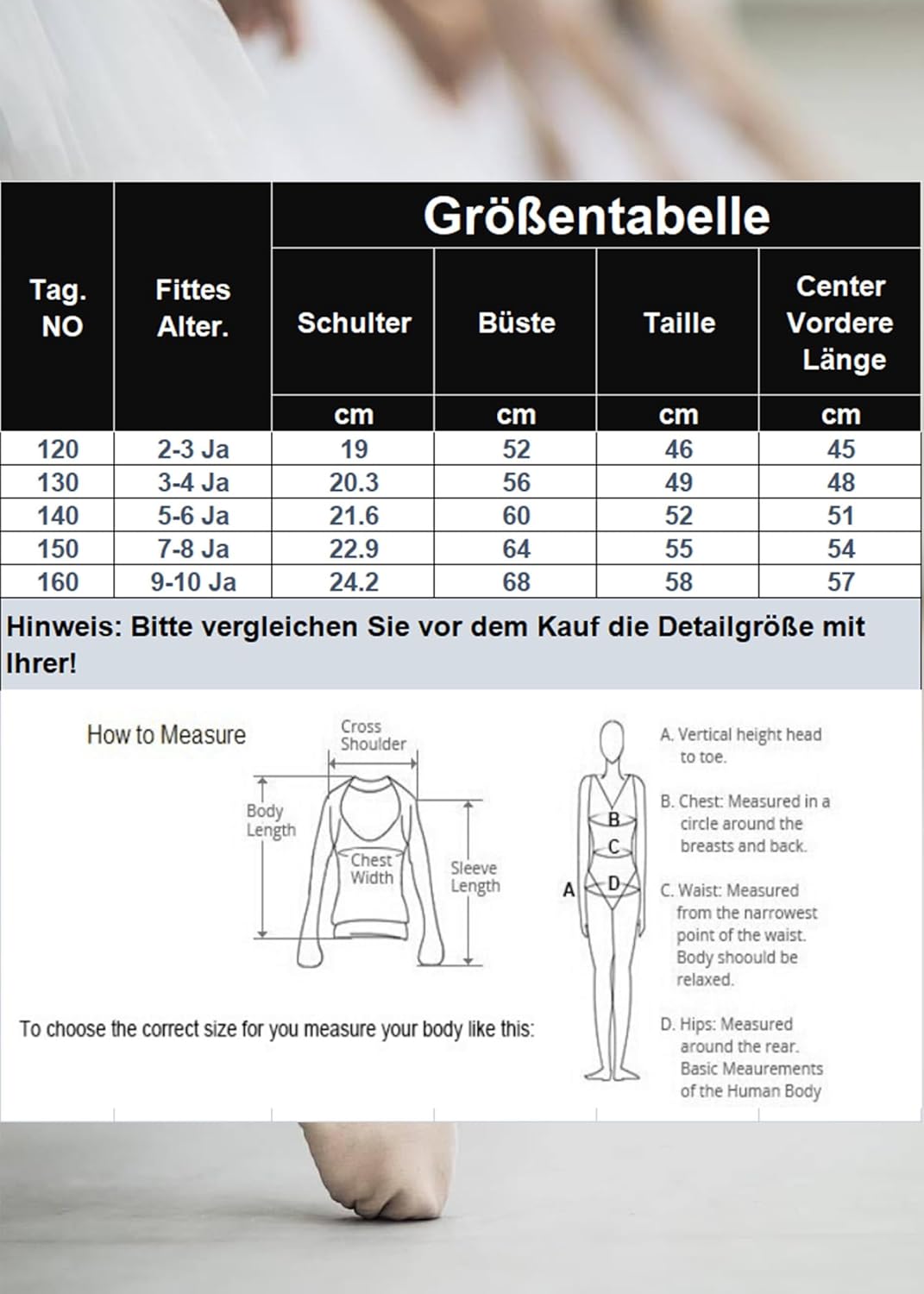trudge Kinder Ballettkleidung Ballettkleid Mädchen Kurzarm Langarm Baumwolle Balletttrikot Ballettanzug Tanzkleid Tanzbody mit Rock Tütü - Image 6