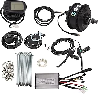Cryee Kit de conversão de mountain bike com tela LCD5, 36V 350 W motor de tração frontal modificado para bicicleta elétrica modificação de scooter conversão de e-bike para bicicleta elétrica e-bike