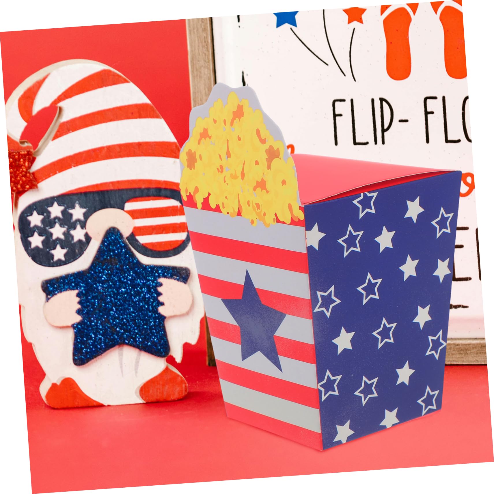 Warmhm 120 Stck. Teiliges Popcorn Boxen aus Papier mit Design Leichte Snackboxen für Independence Day Party für Popcorn Süßigkeiten und Kleine Geschenke bei Feierlichkeiten